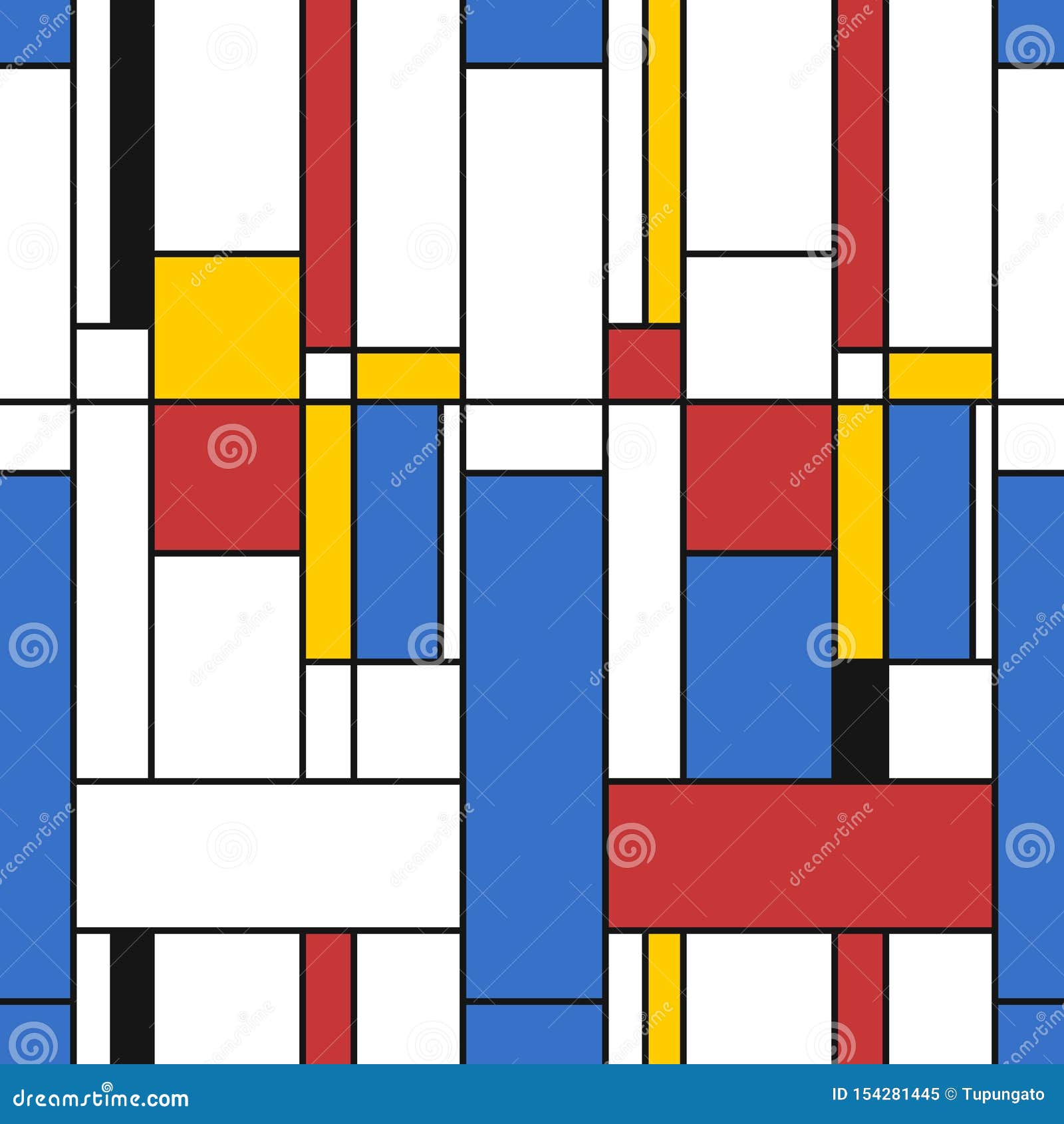 Mondrian style texture stock vector. Illustration of design - 154281445