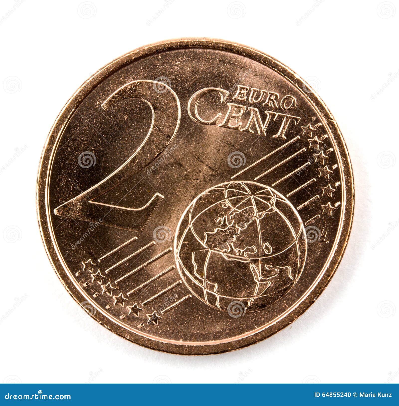 Acción de gracias billetera Analgésico Moneda De Dos Centavos Euro Aislada Foto de archivo - Imagen de aislado,  metal: 64855240