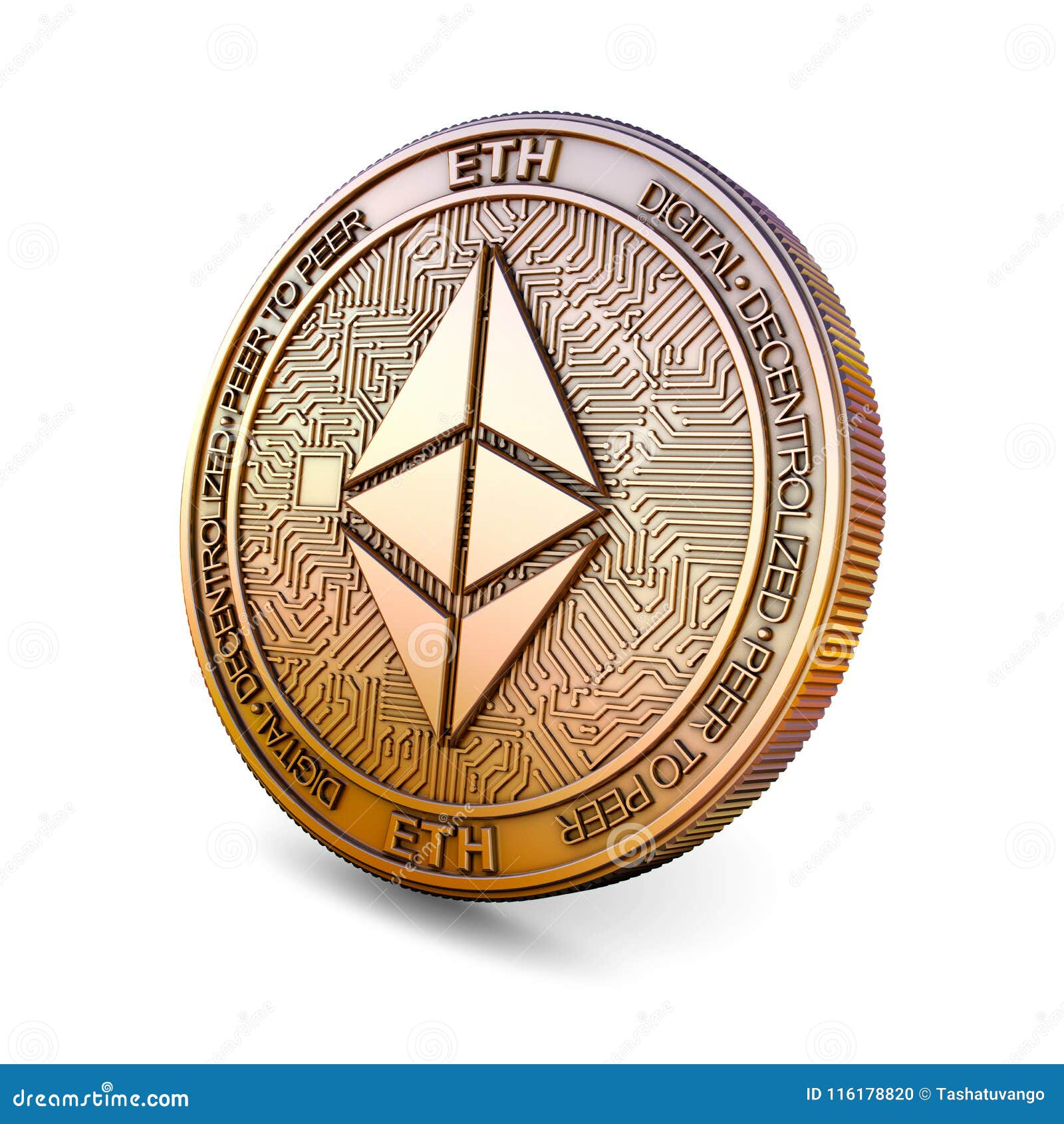Moneda De Ethereum - De Cryptocurrency Representación 3d Imagen editorial -  Ilustración de distribuido, ledger: 116178820