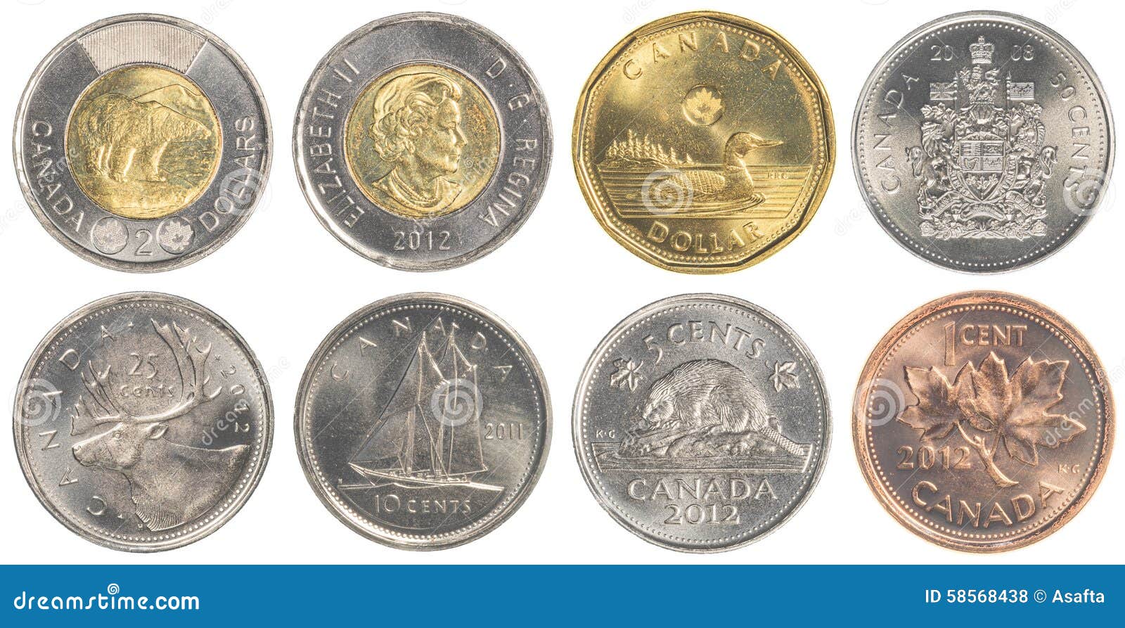 Monedas De Circulaci n Del D lar Canadiense Foto De Archivo Editorial monedas-de-circulaci-n-del-d-lar-canadiense-foto-de-archivo-editorial