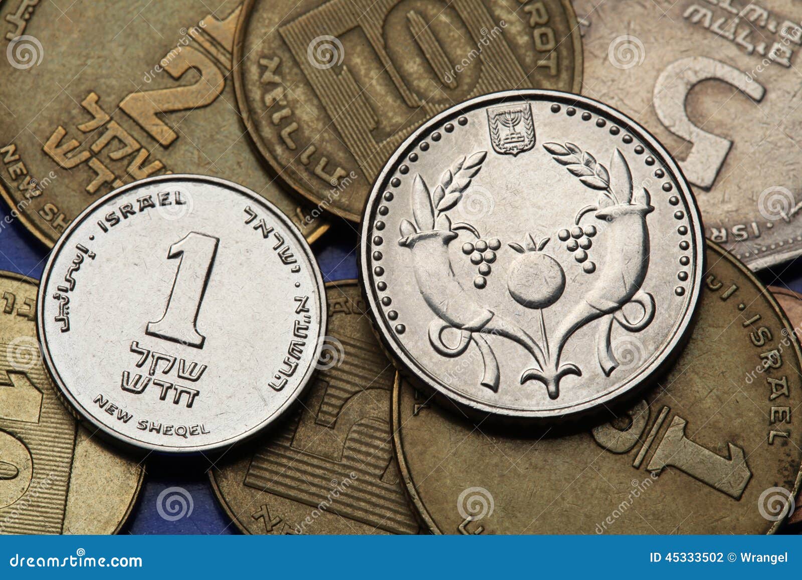 Monedas de Israel foto de archivo. Imagen de hebreo, efectivo 45333502