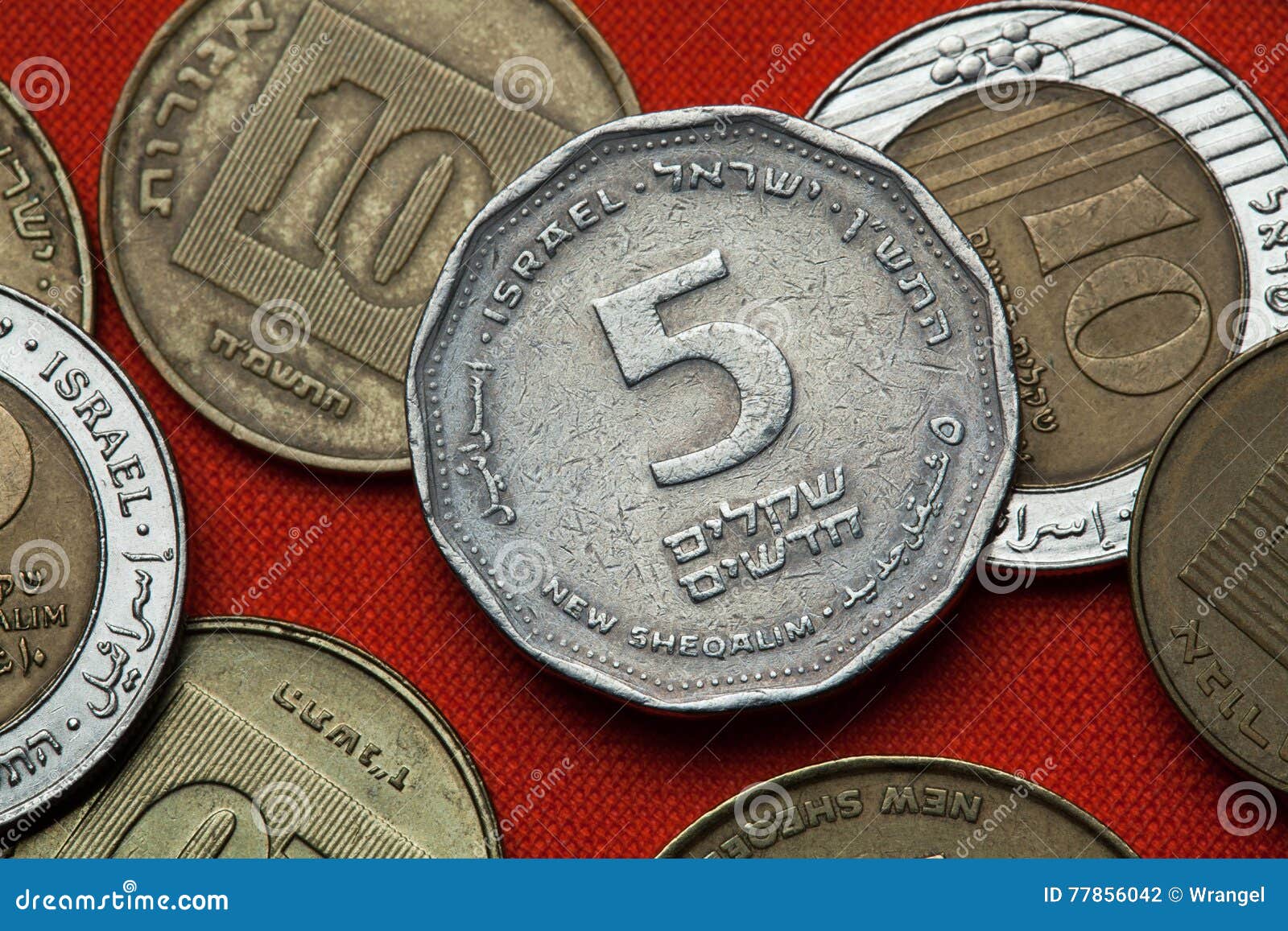 Monedas de Israel foto de archivo. Imagen de consecuencia 77856042