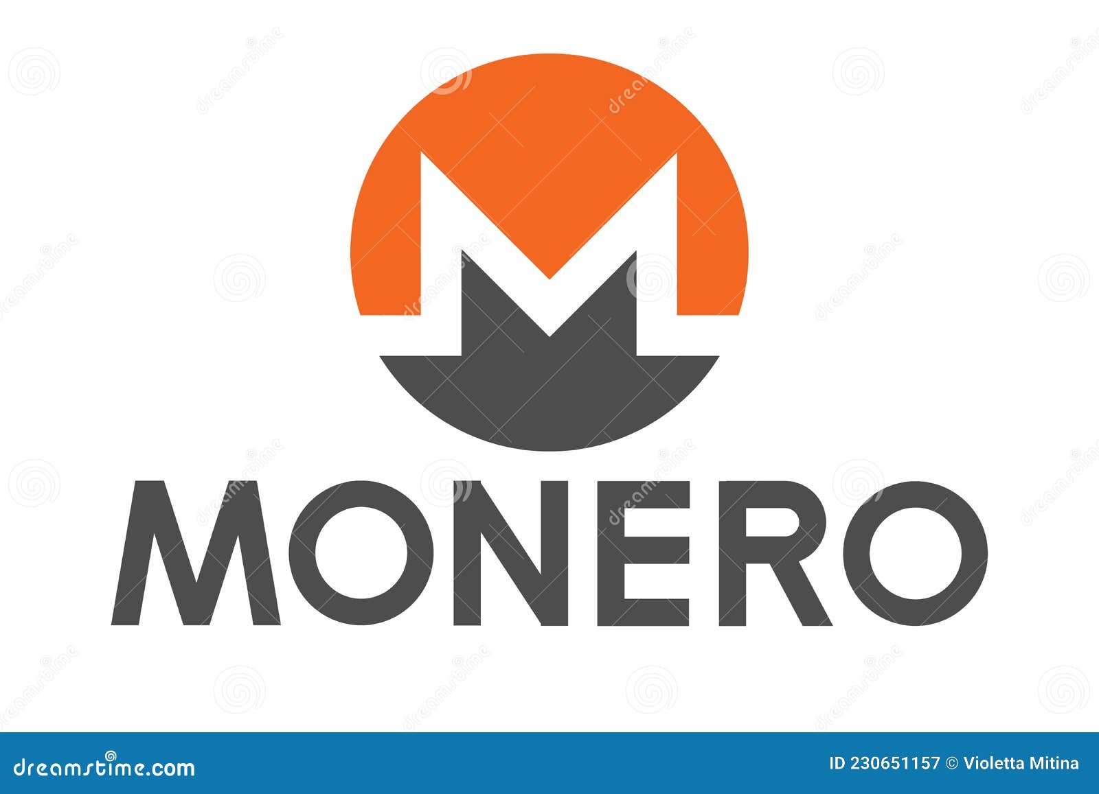 Monero Logos Vector Logo Text Icon Author S Development Editorial  Photography - Illustration of author, font: 230651157