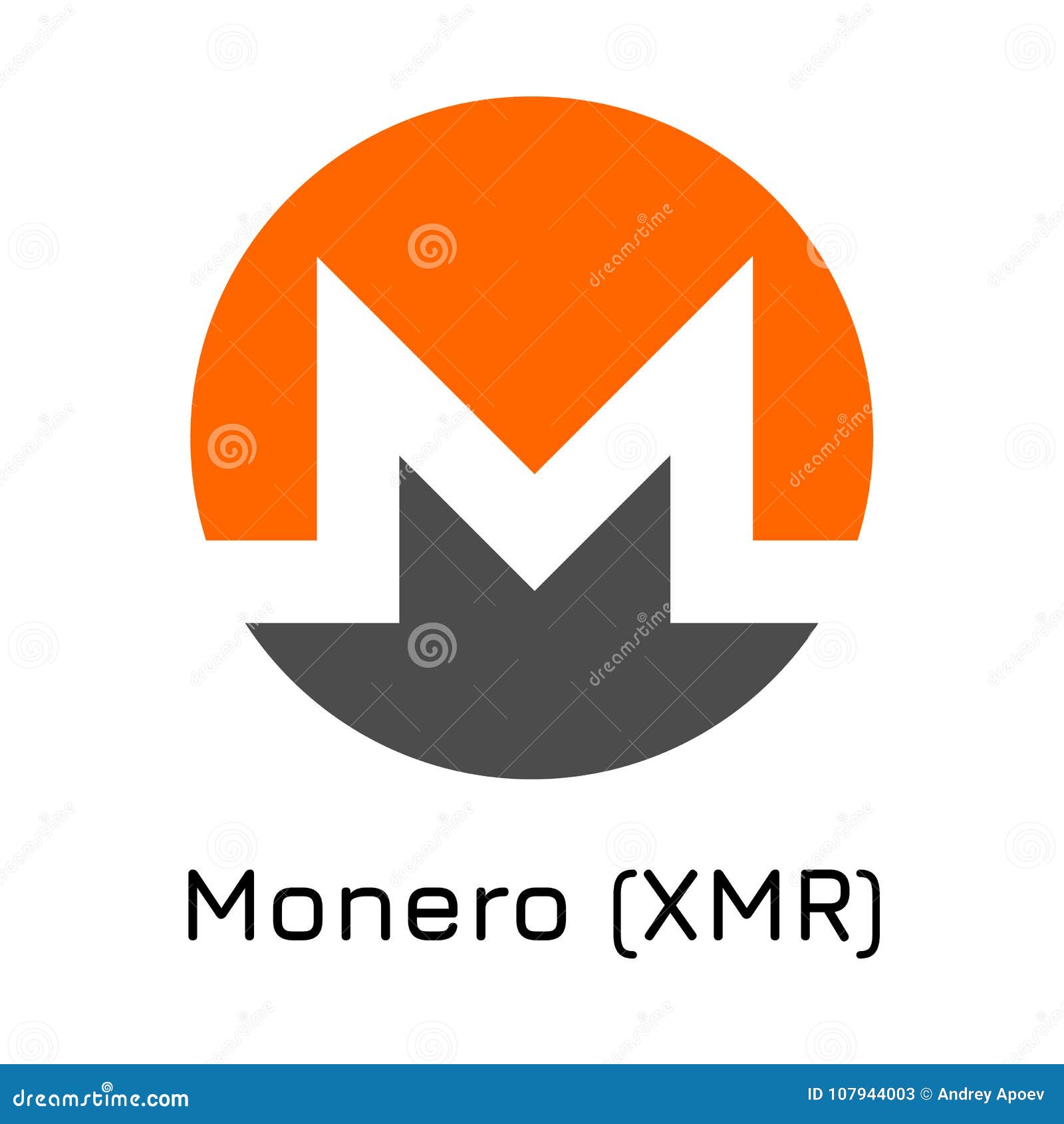 Monero XMR Ico Crypto De La Moneda Del Ejemplo Del Vector Foto de archivo  editorial - Ilustración de vector, paga: 107944003