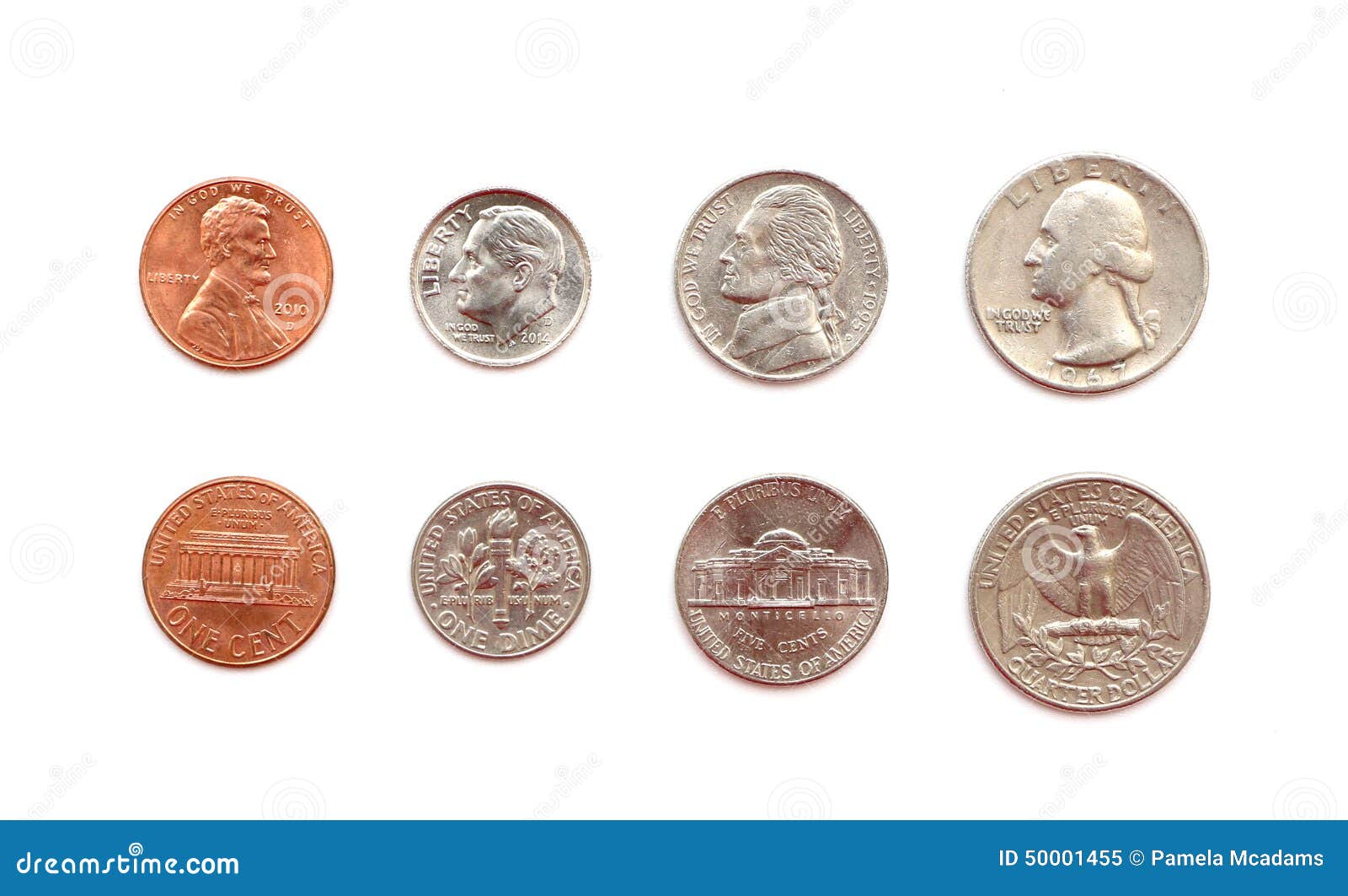 Monete americane immagine stock. Immagine di americano - 50001455