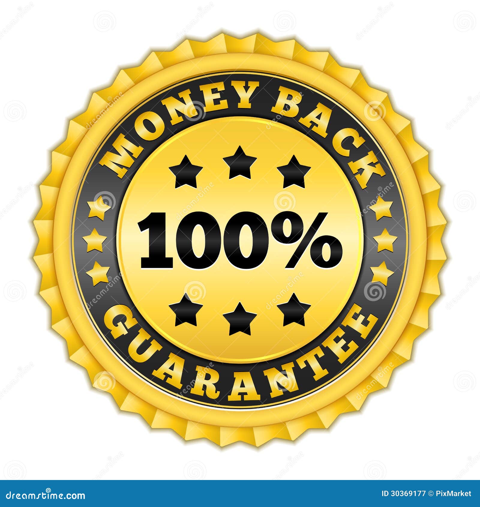 Money Back Guarantee stock vector. Illustration of banner 30369177