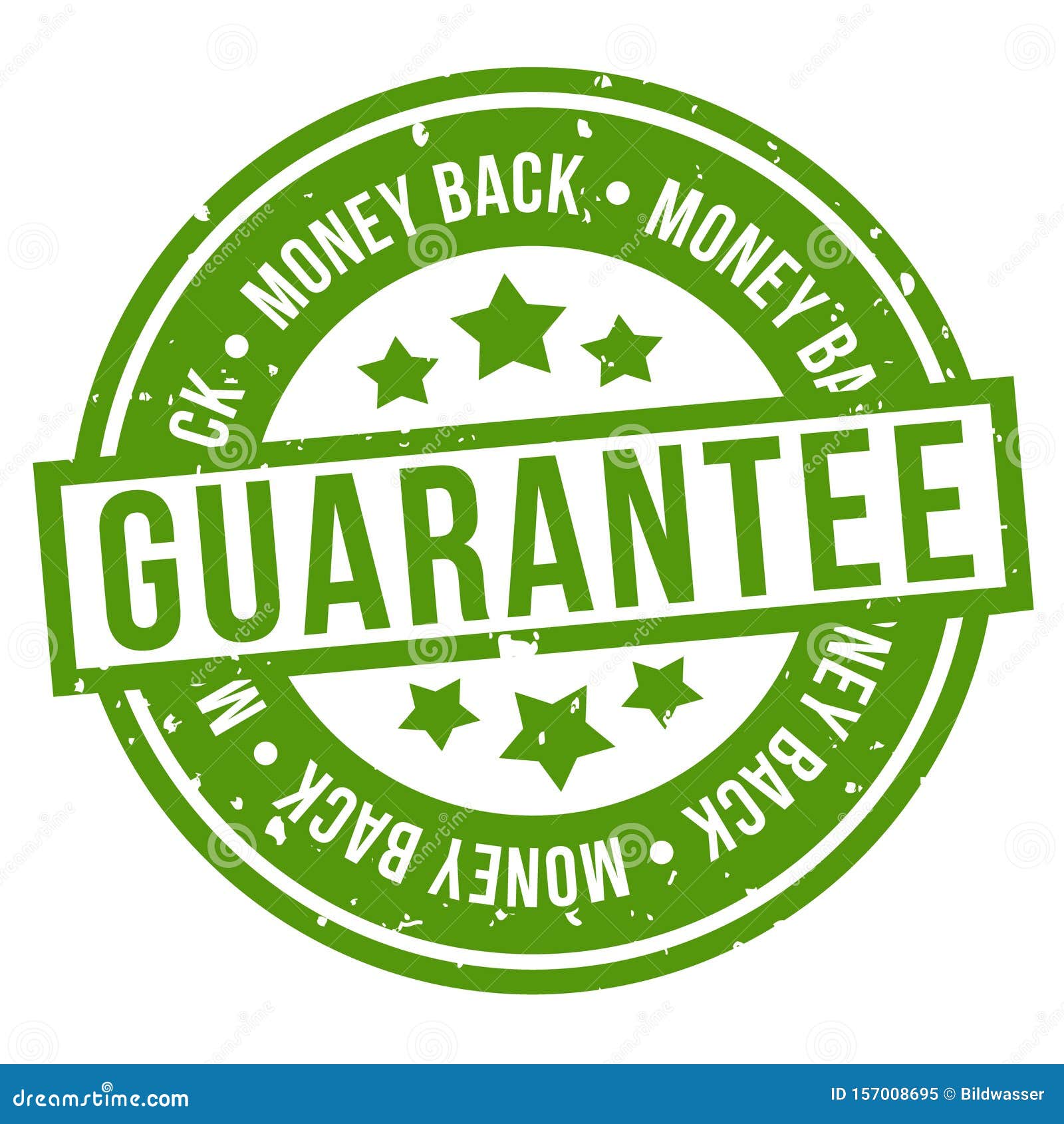 Money Back Guarantee Stamp. Eps 10 Vector Stock Vector Illustration