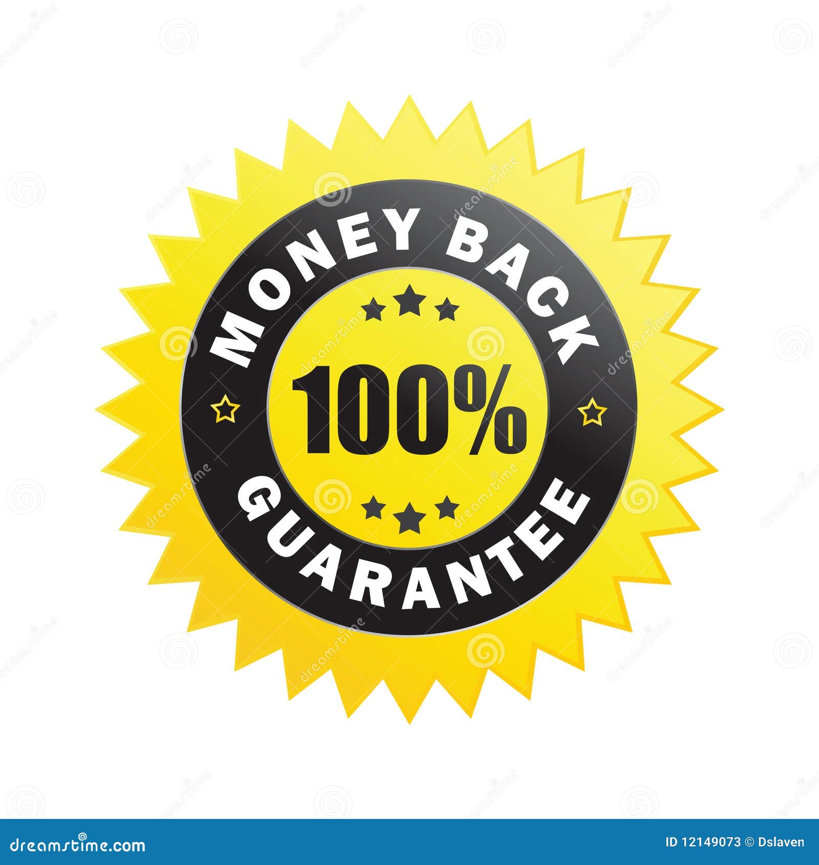 Money Back Guarantee Sticker Stock Vector Illustration of service