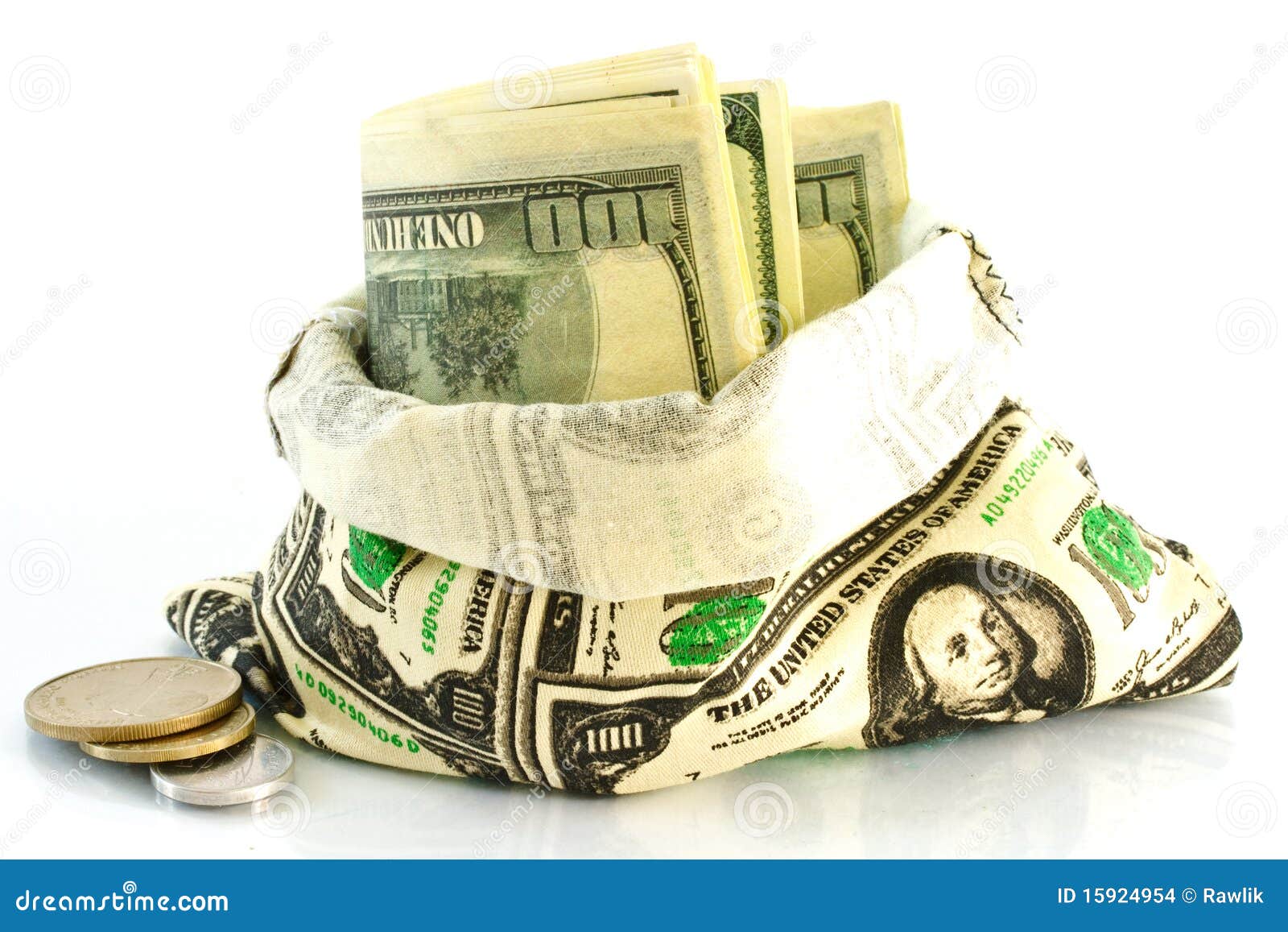 Money in the bag stock photo. Image of currency, earnings 15924954