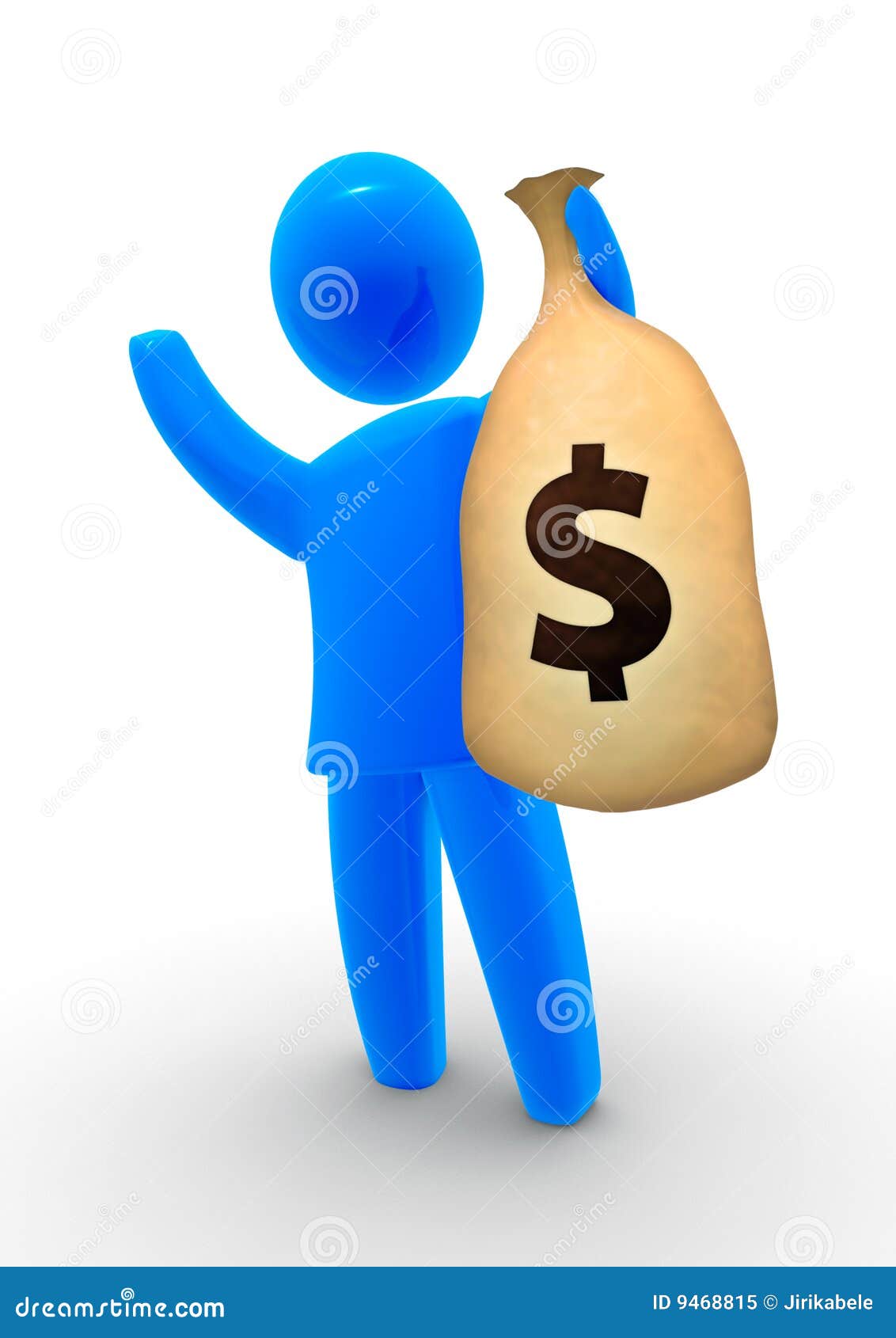 Money Bag stock illustration. Illustration of account 9468815