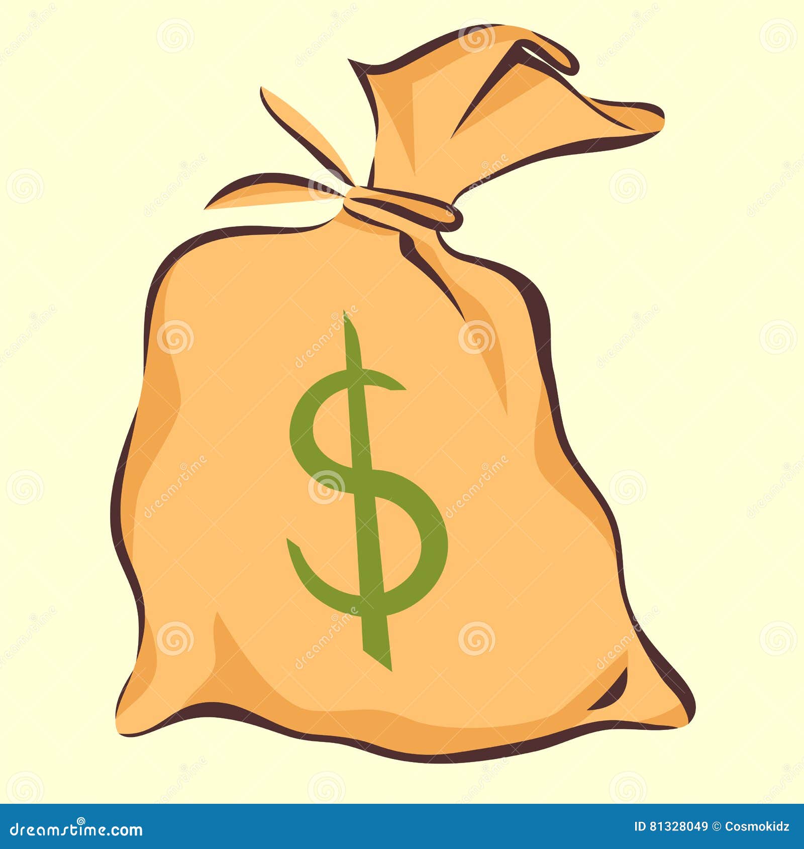 Black cash bag with money with yellow drawstring and dollar sign Stock  Vector Image & Art - Alamy