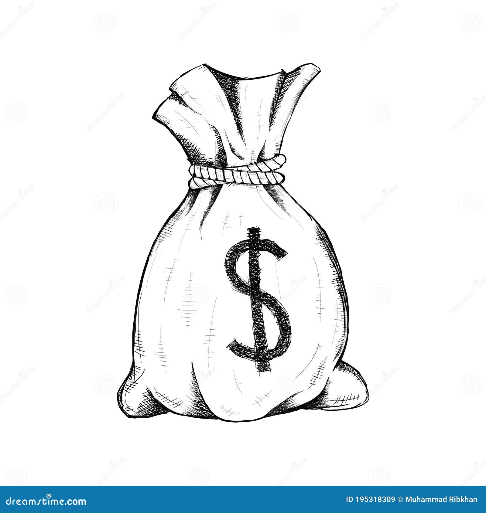 Sale > sack of money drawing > in stock