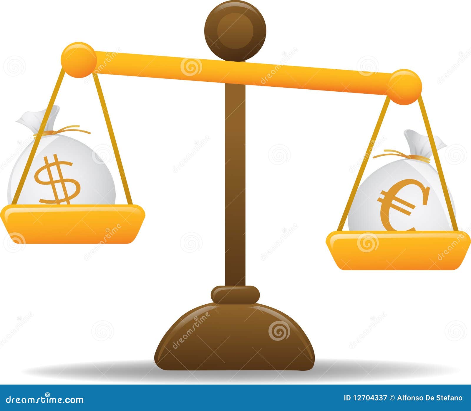 Money balance stock vector. Illustration of banking, coin - 12704337