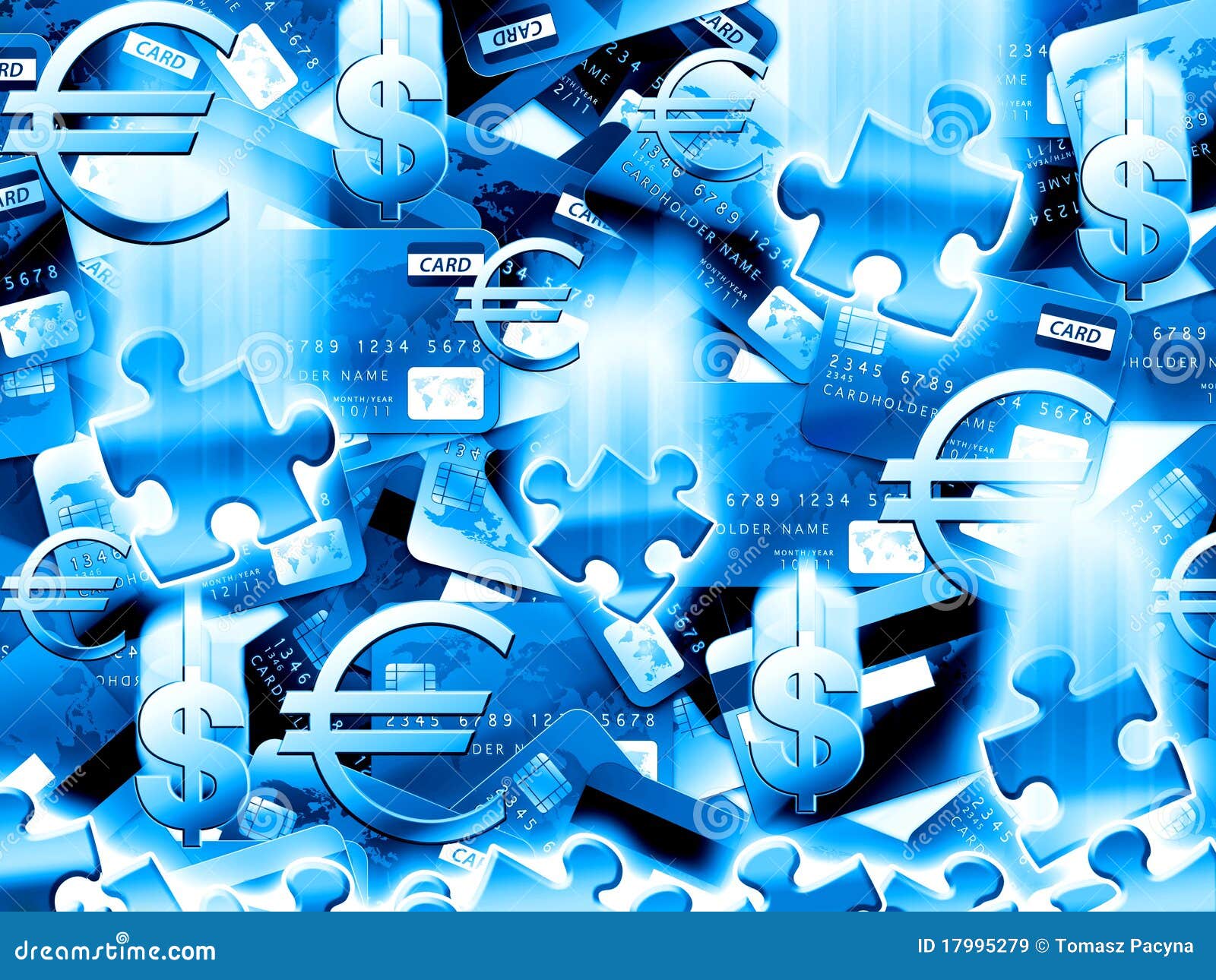 Money blue background stock illustration. Illustration of credit - 17995279