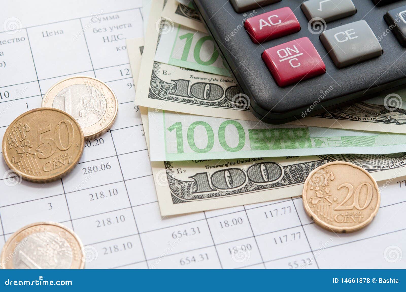 Money, Calculator And Documents Stock Photo - Image of ...