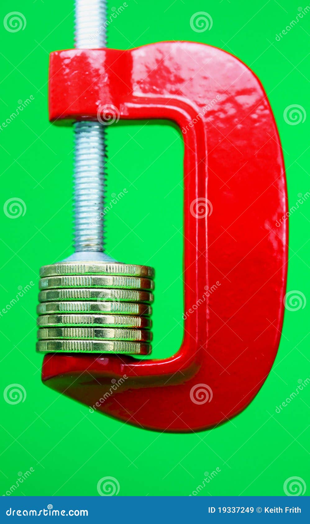 Money Clamp Down! stock image. Image of minute, interest 19337249