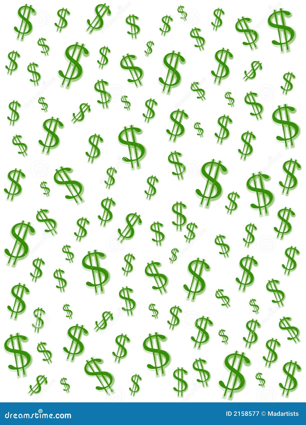 Money Dollar Signs Background Stock Illustration - Illustration of  backgrounds, elements: 2158577