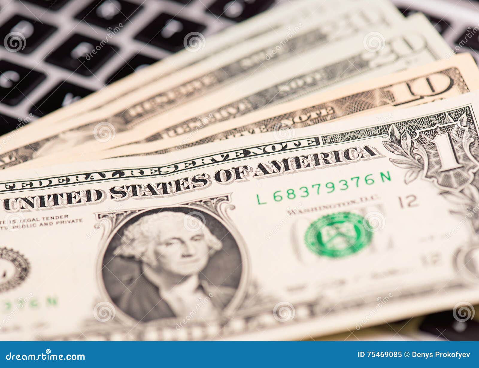 Money and Electronic Devices Stock Image Image of equipment, banking