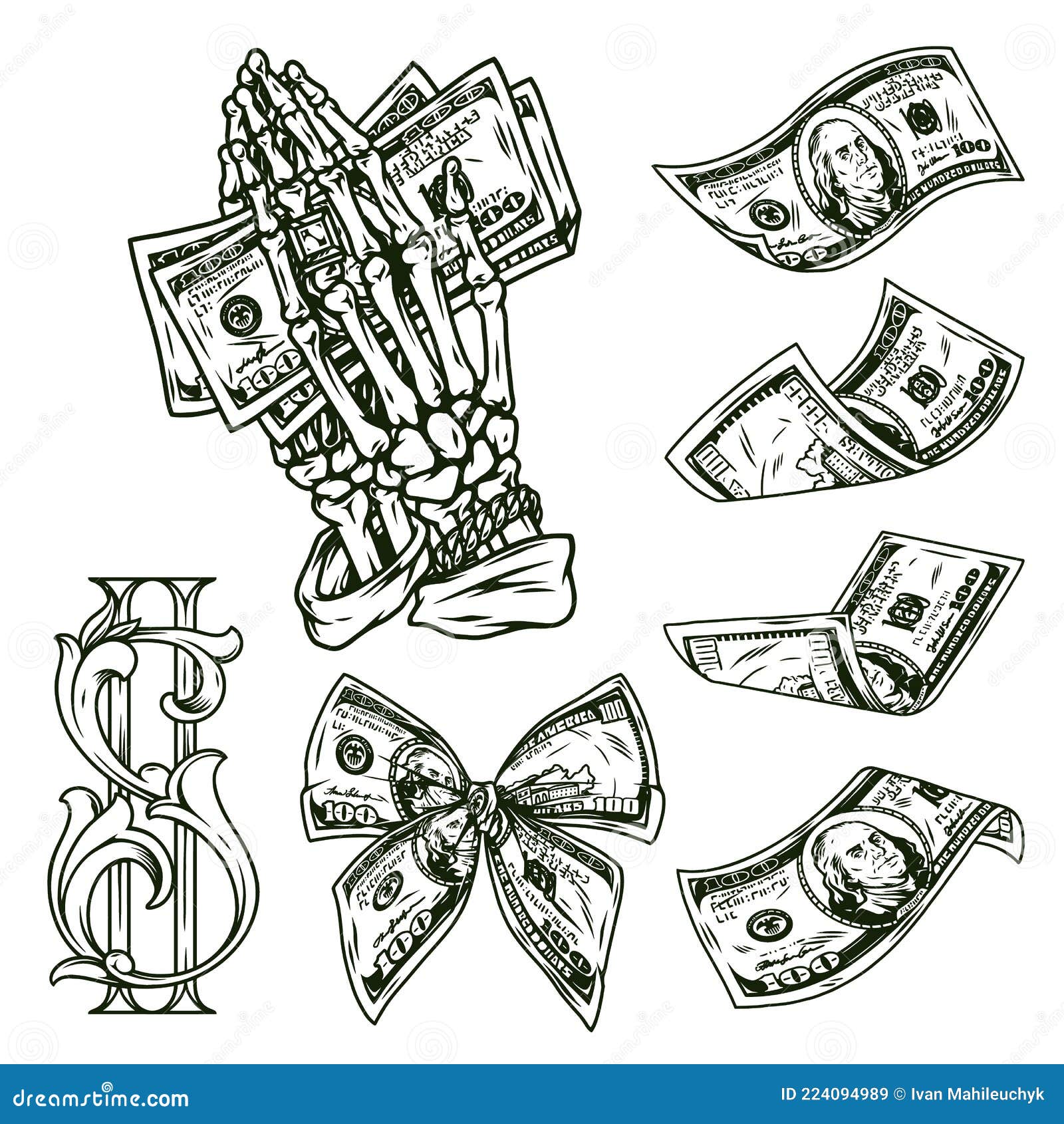 Money Skeleton Stock Illustrations  1246 Money Skeleton Stock  Illustrations Vectors  Clipart  Dreamstime