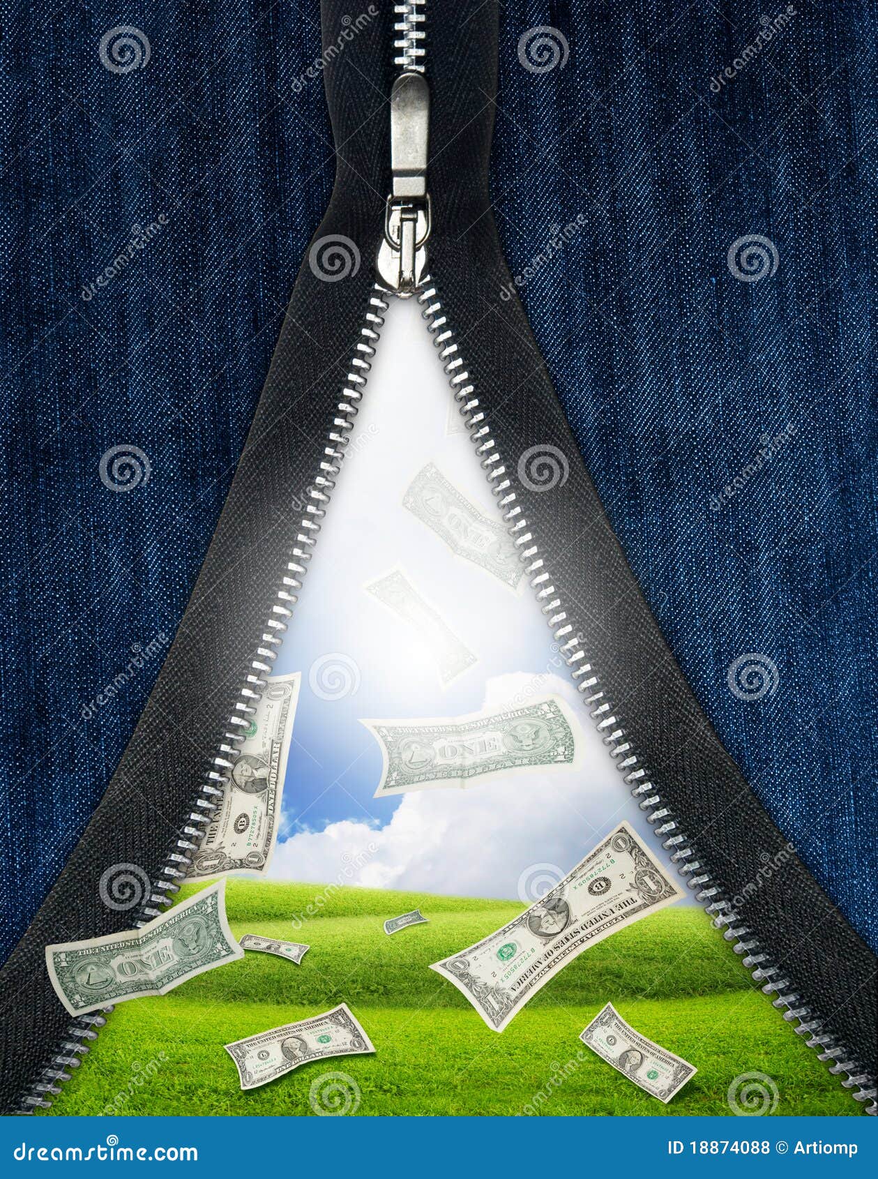 dollar in a zippr dollar in a zippr