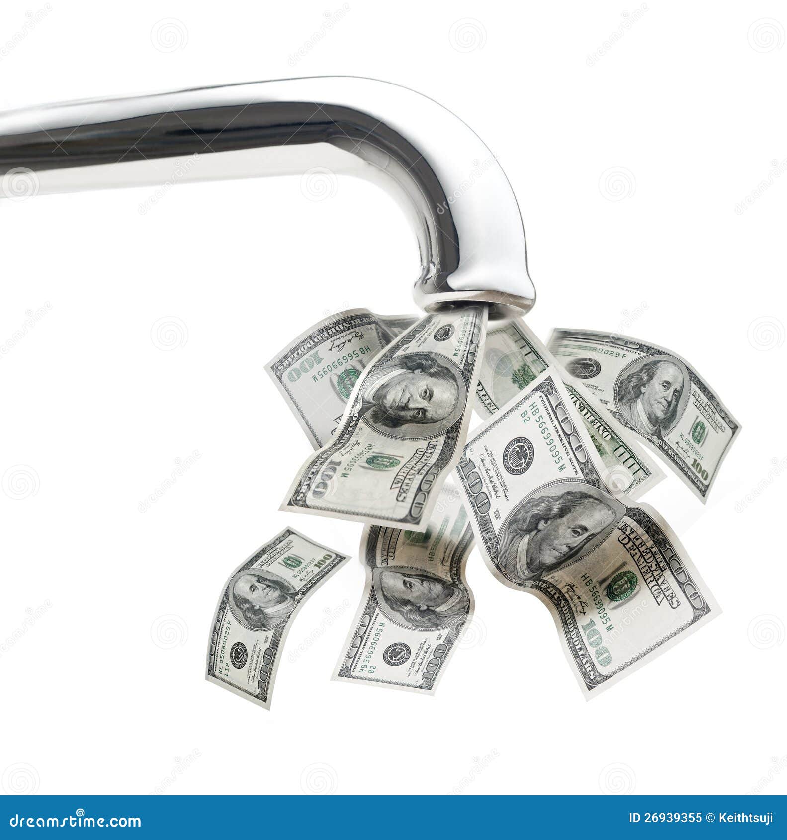 Money faucet stock image. Image of splashing, valve, winning 26939355