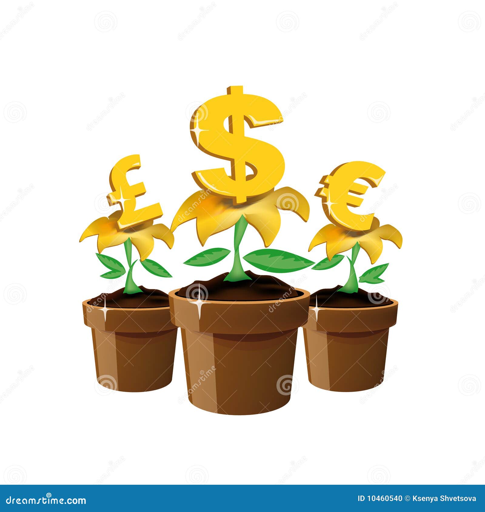 Money Flowers Stock Photo - Image: 10460540