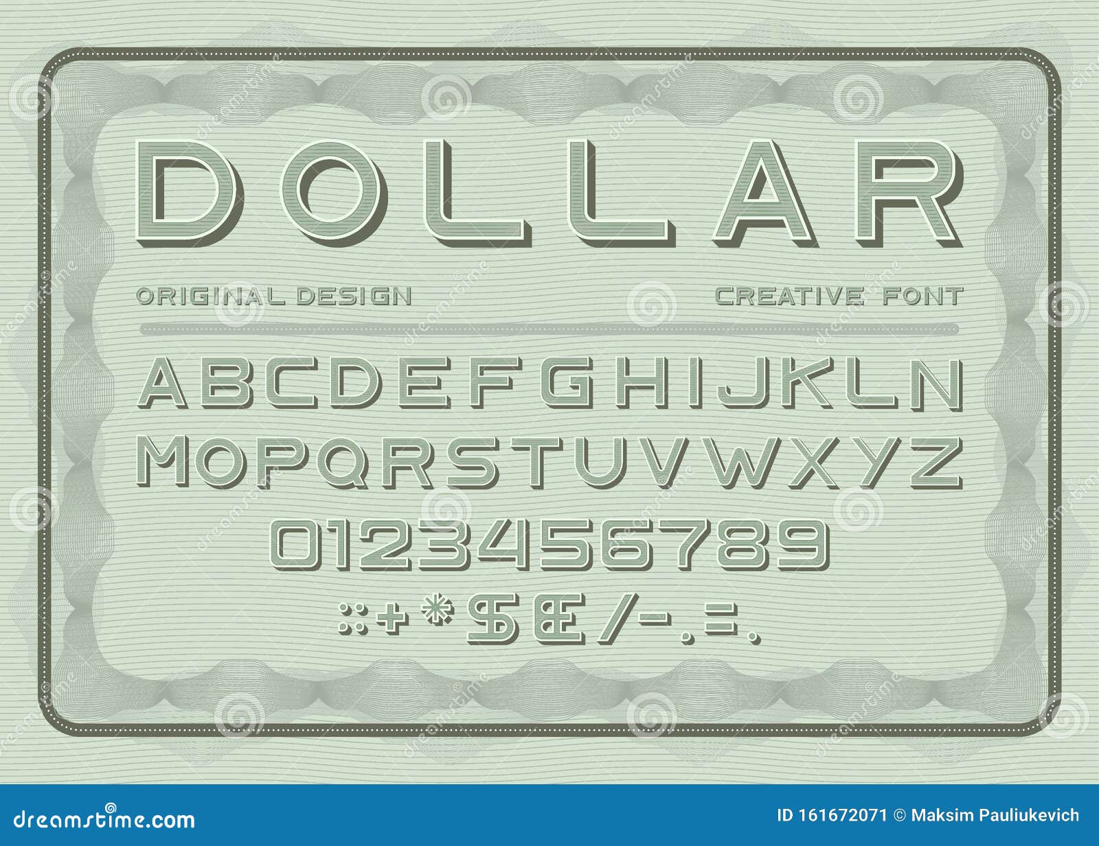 Dollar Bill Font