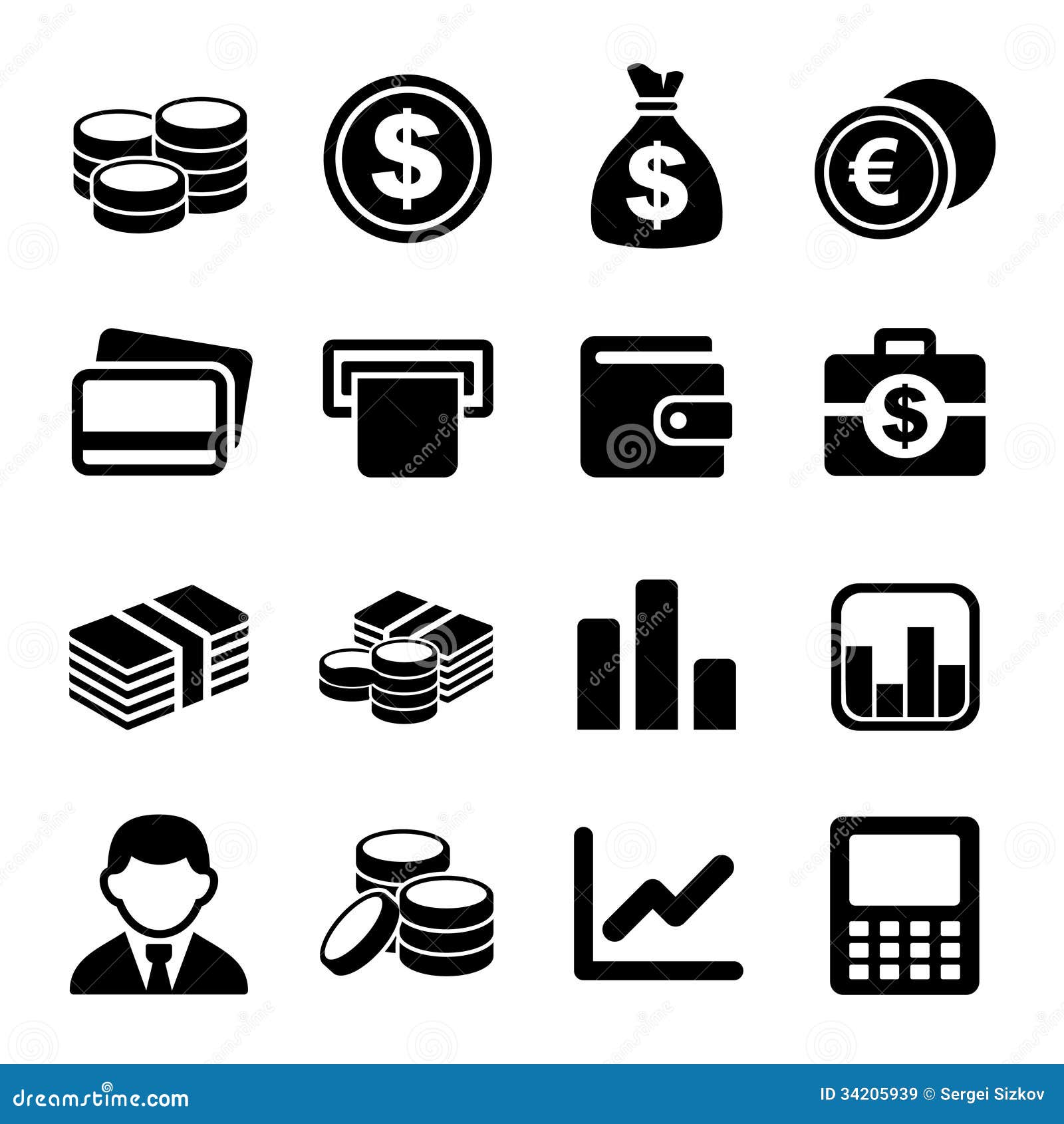 money icon set