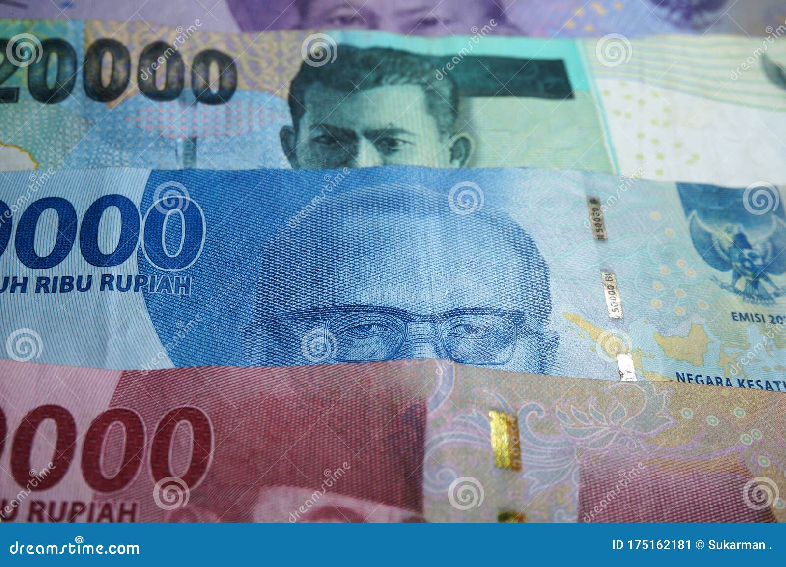 money indonesian rupiah banknotes