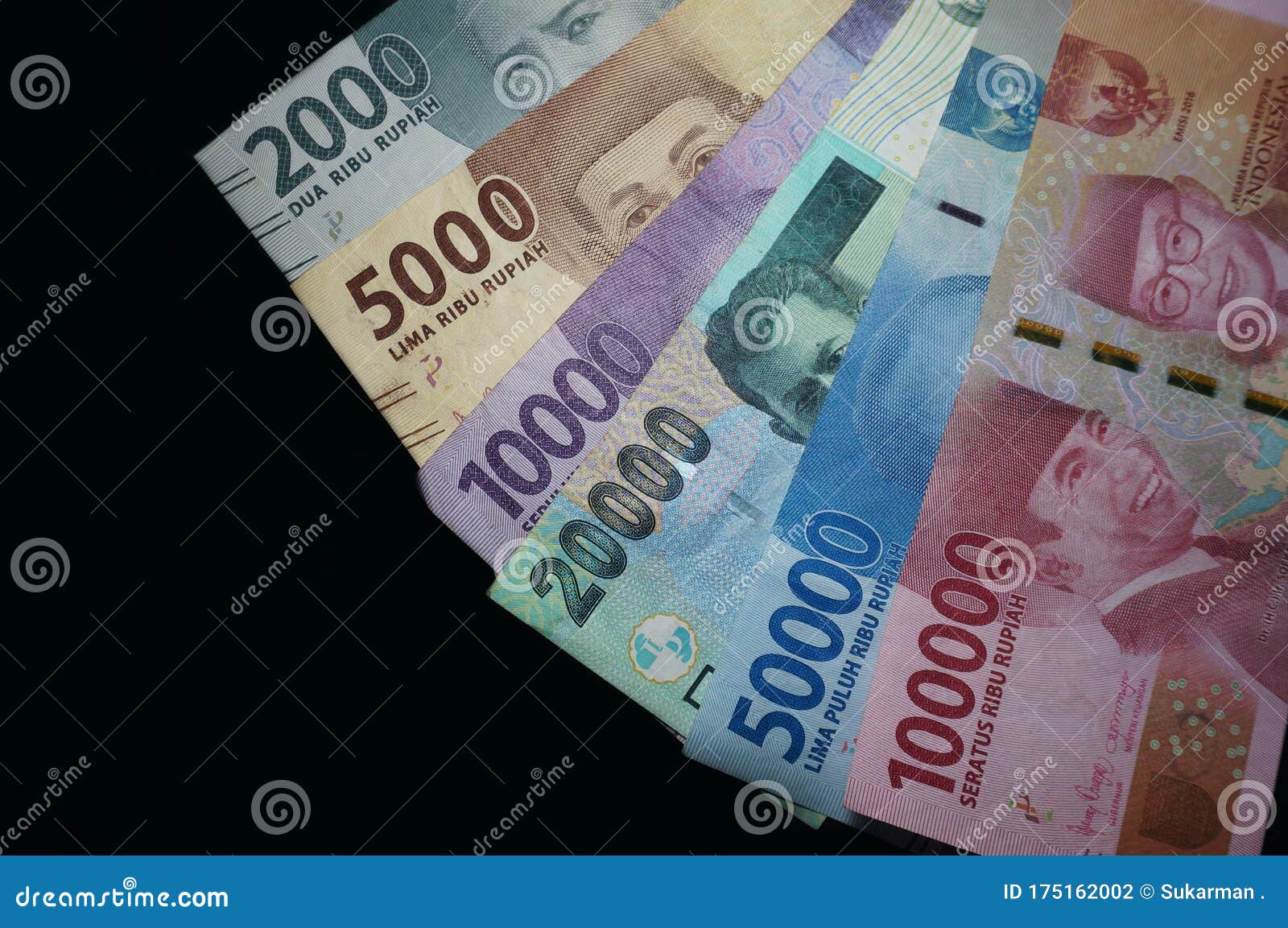 money indonesian rupiah banknotes