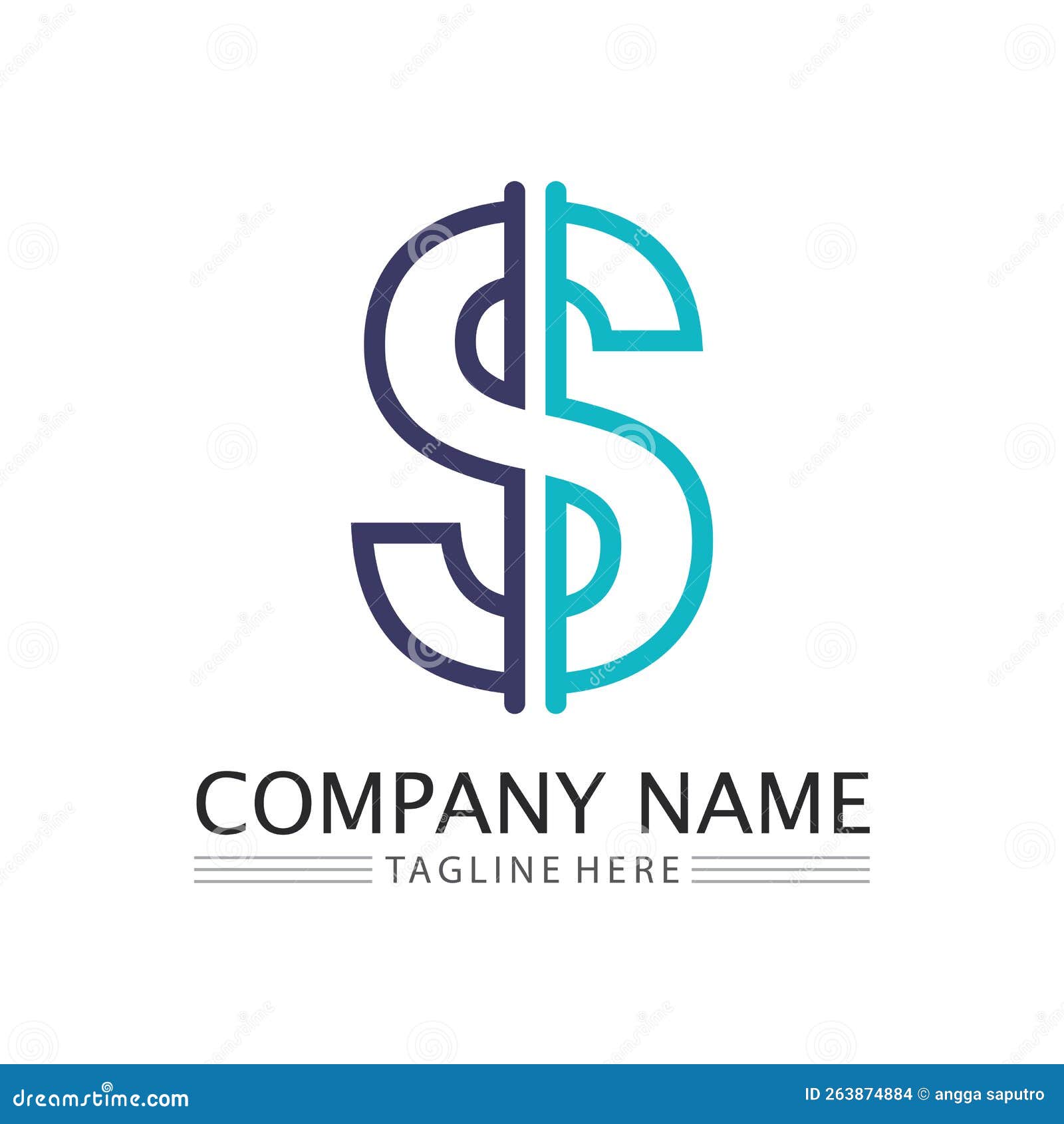 Money Logo and Icon Design Vector Illustration Stock Illustration