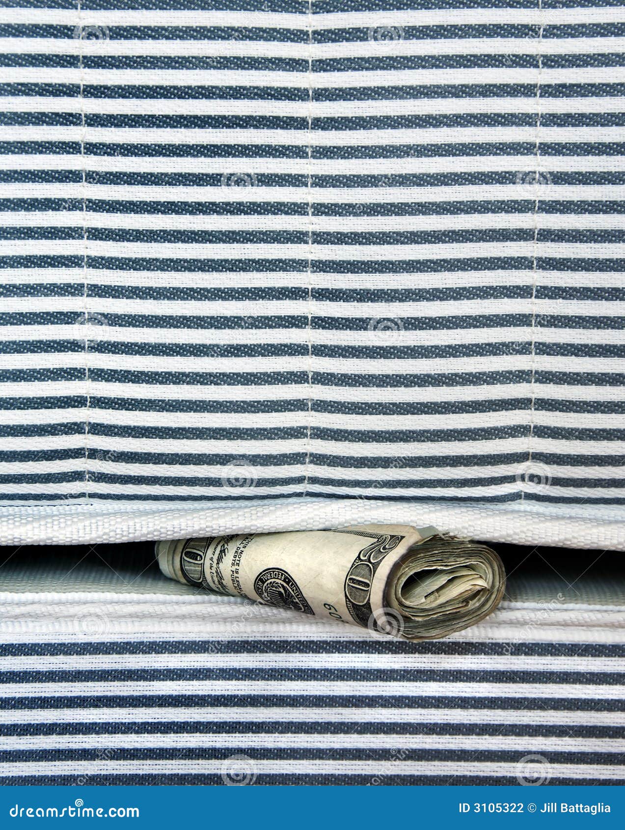 Money in the Mattress stock photo. Image of prosperity 3105322