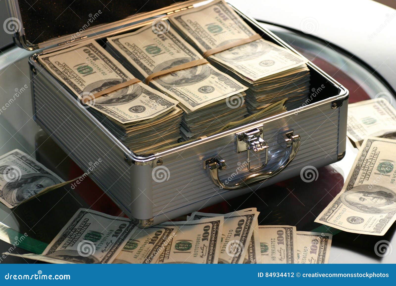 Money In Metal Case Picture. Image 84934412