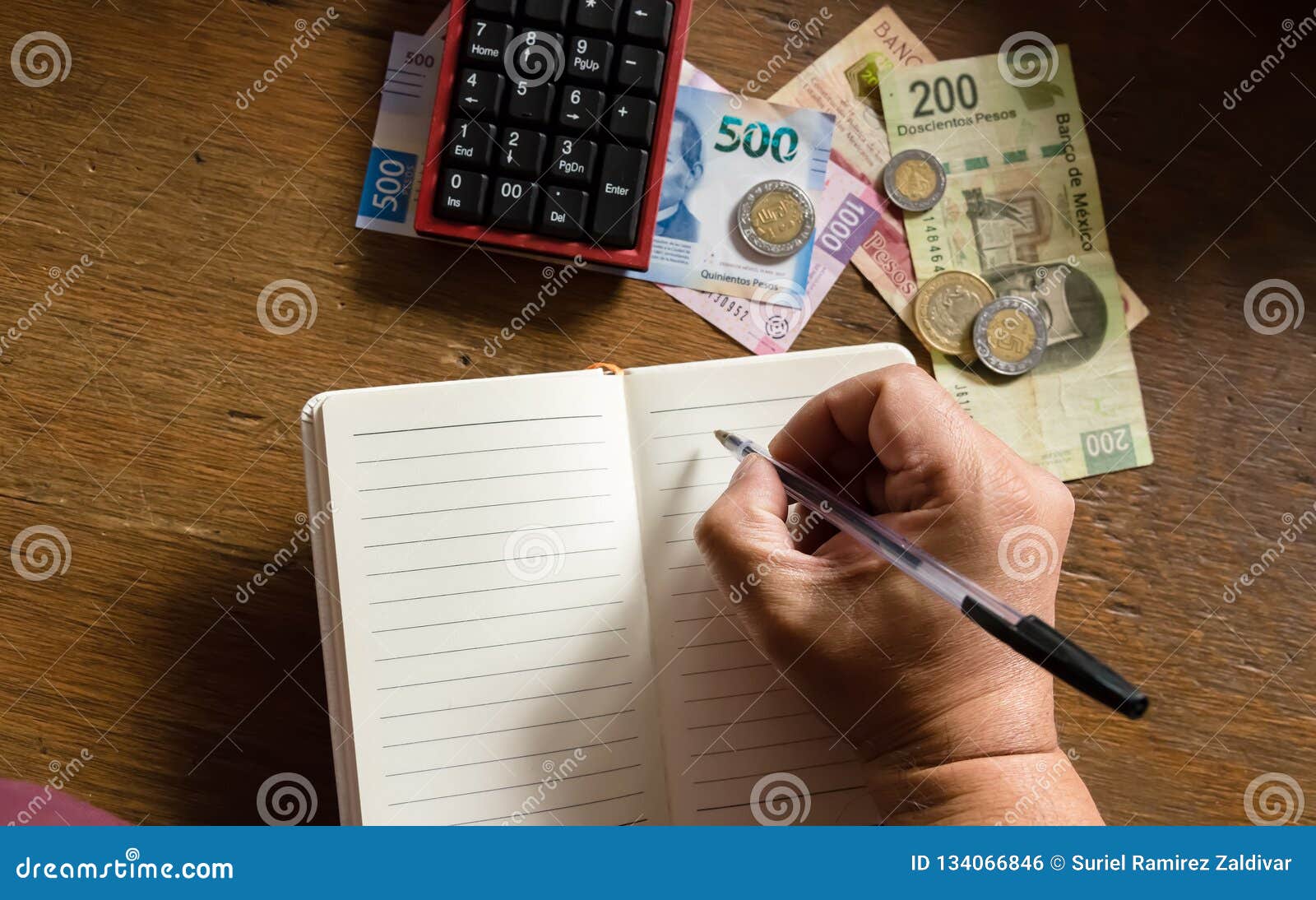 money - mexican pesos, making a budget