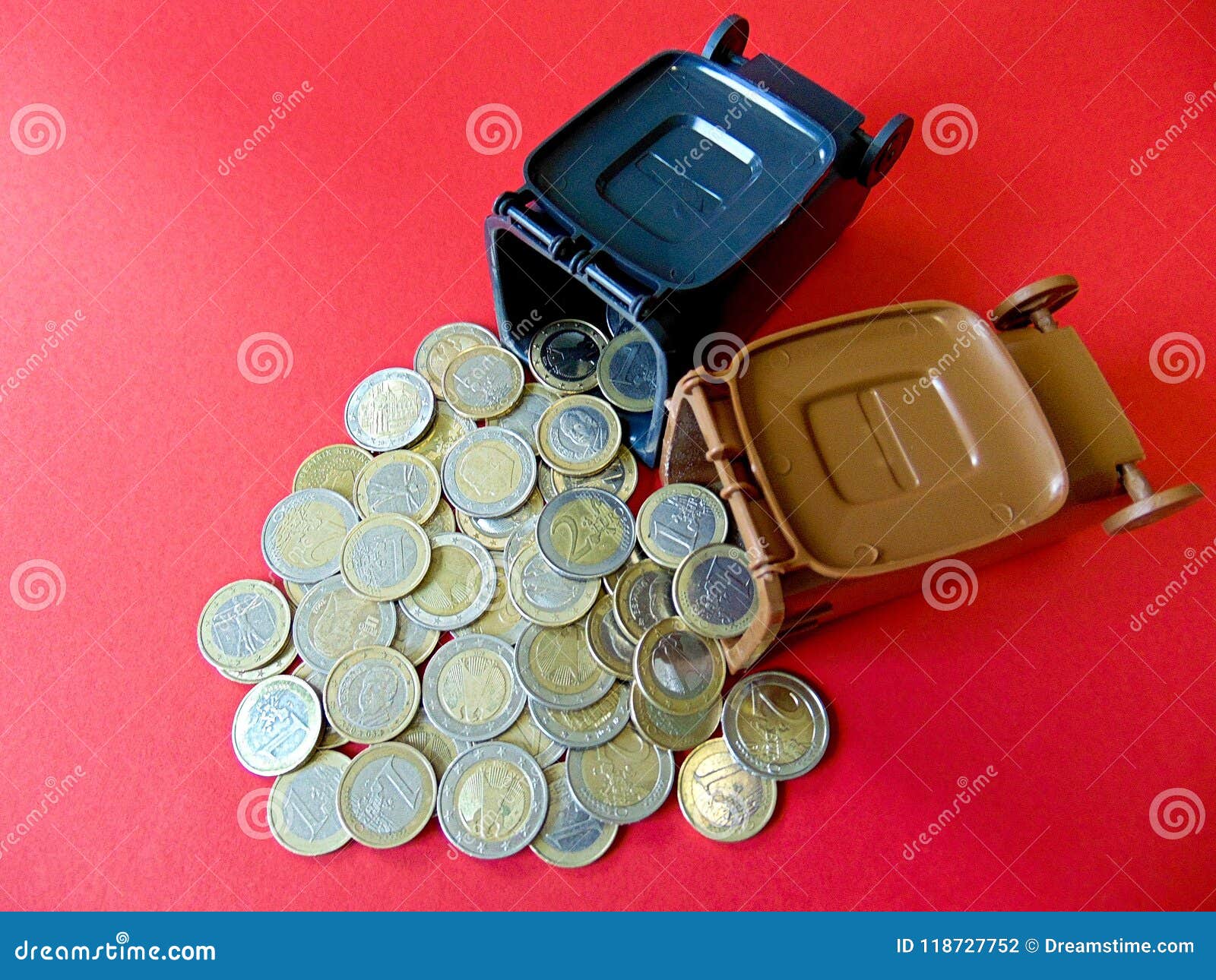 money out from a ton