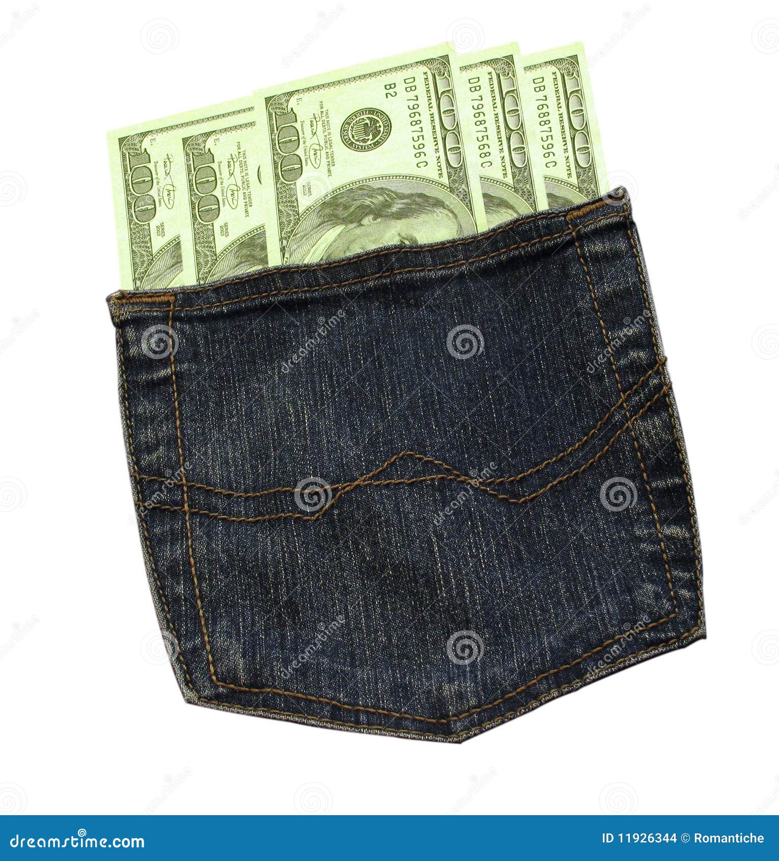 Money in a pocket stock photo. Image of shopping, business 11926344
