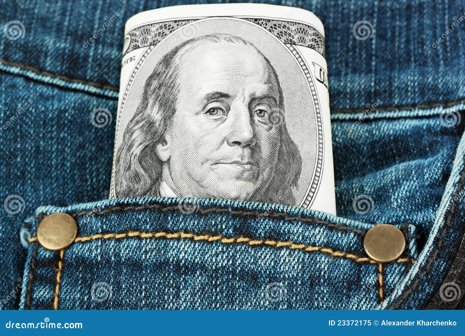Money in a pocket of jeans stock image. Image of inside 23372175