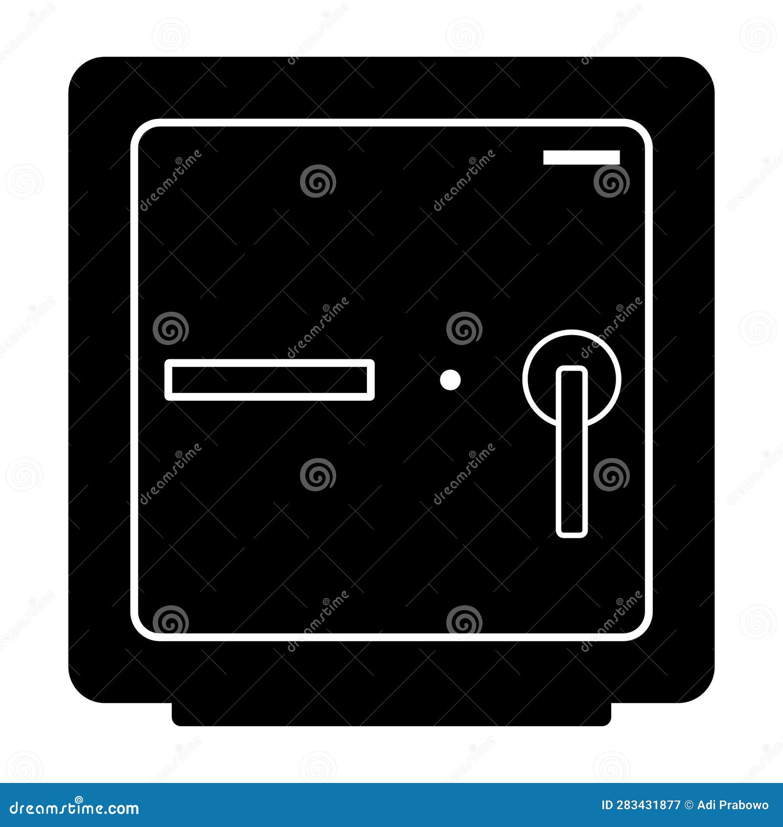 Money Safe Box Icon Logo Vector Design Stock Vector Illustration of