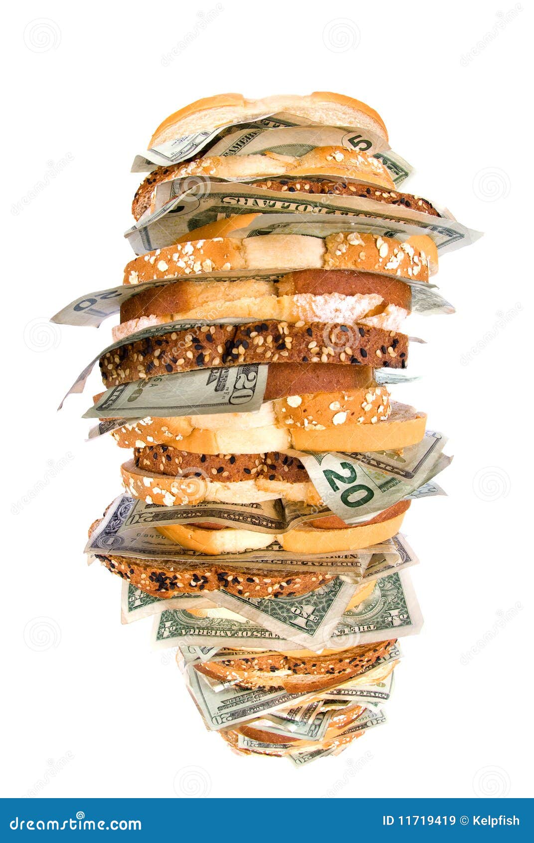 Money sandwich stock image. Image of angle, finances 11719419