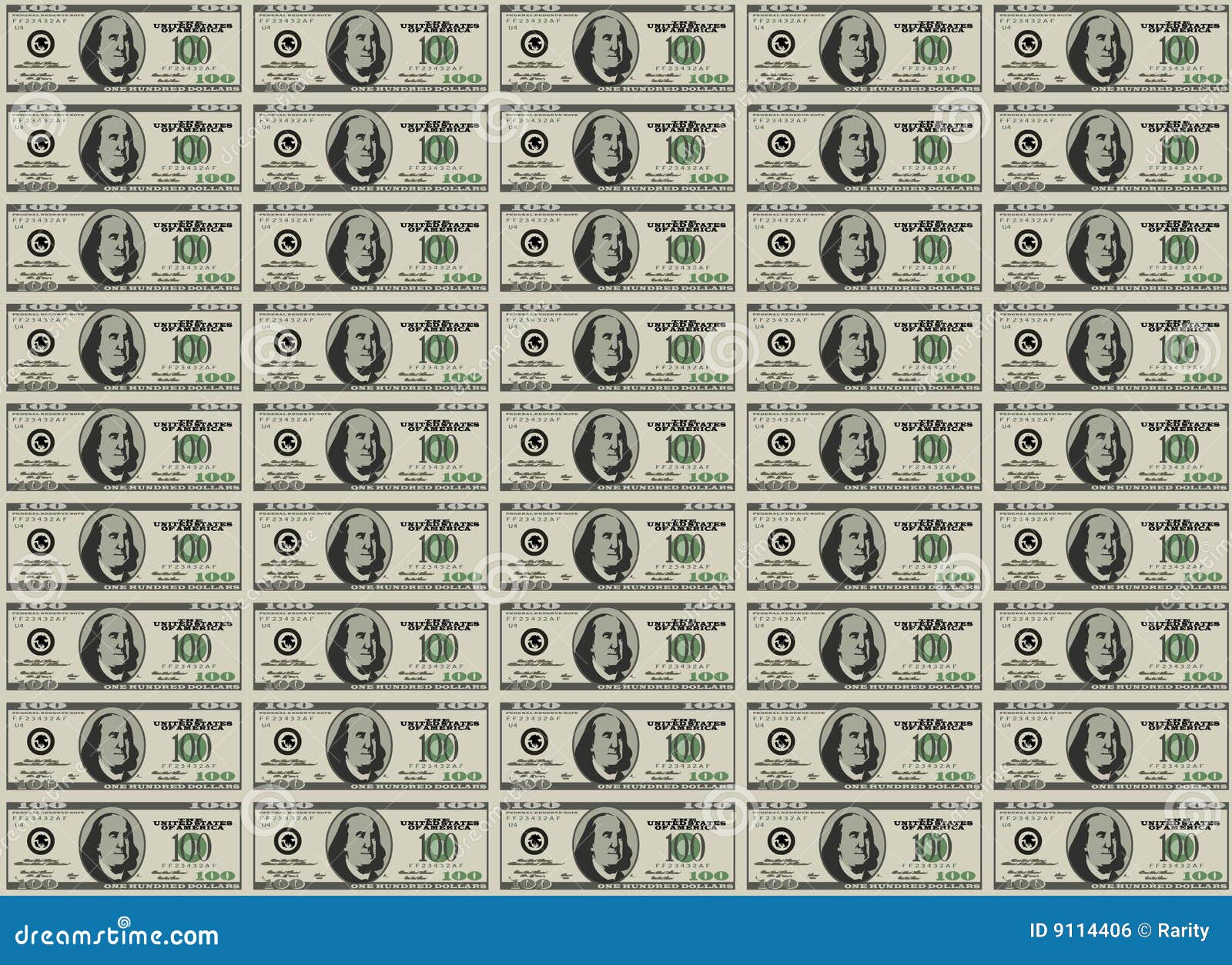 Money sheet stock vector. Image of hundreds, investment - 9114406