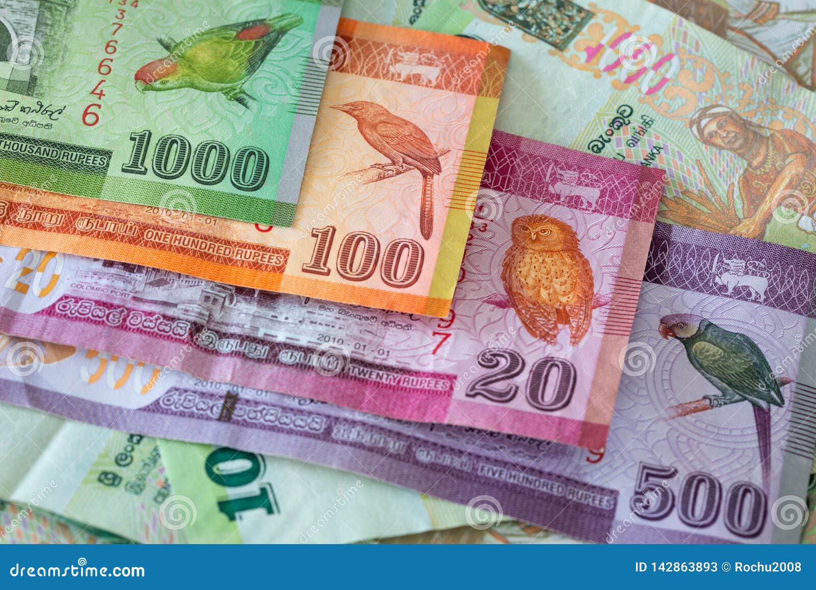 Sri Lanka, Rupiah, Various Denominations Stock Image Image of hindu