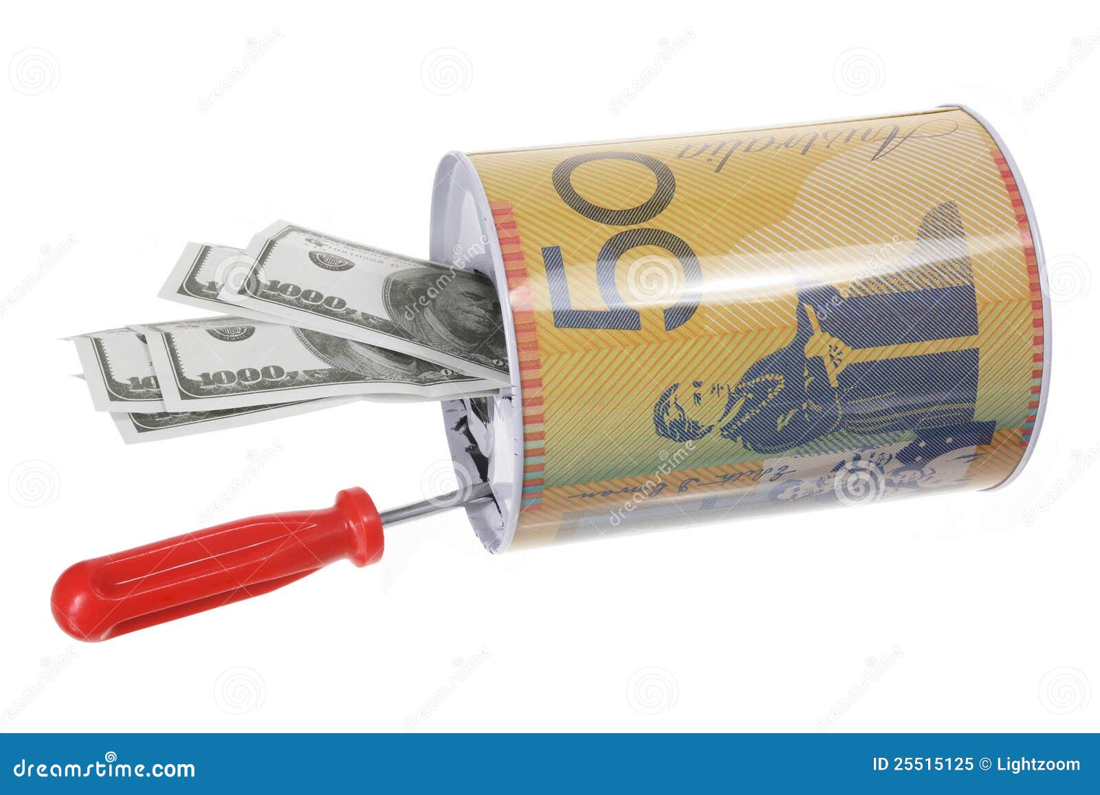 Money Tin Can stock image. Image of greed, financial - 25515125