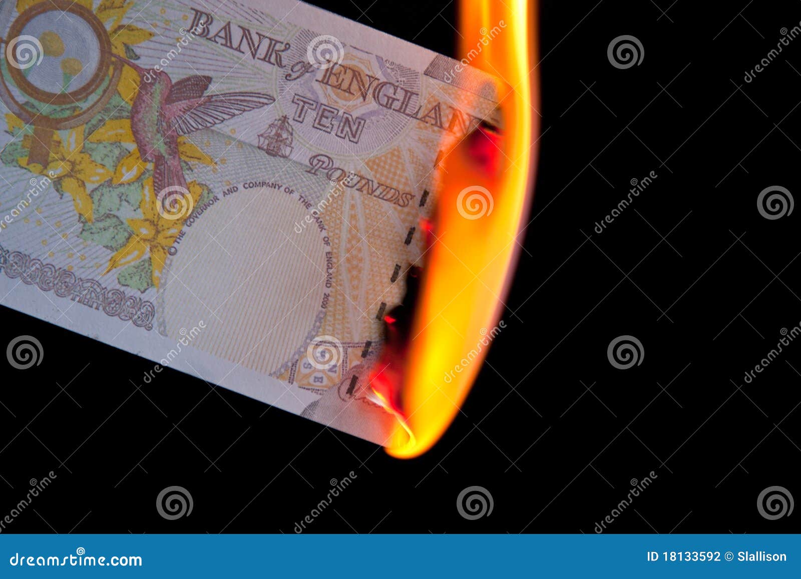 Money To Burn Stock Photography Image 18133592