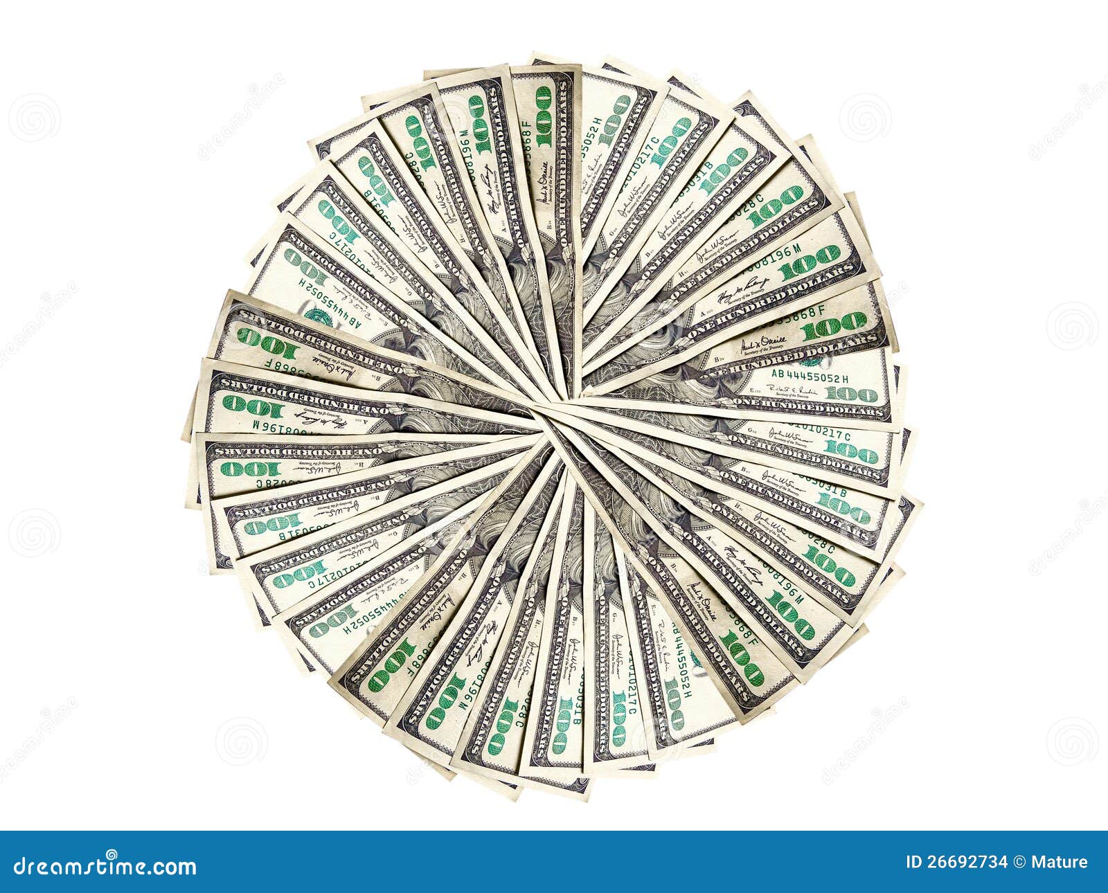 Money to form a circle stock photo. Image of savings 26692734