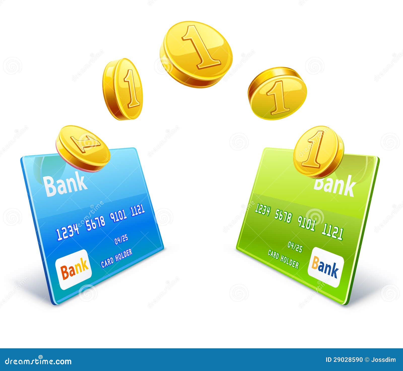 Money Transfer From Card To Card Stock Vector - Illustration of white, bank: 29028590