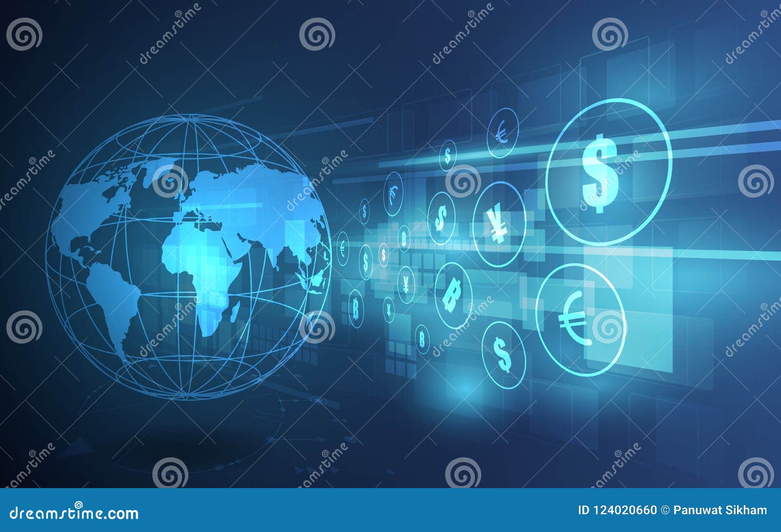 money transfer. global currency. stock exchange. stock  il