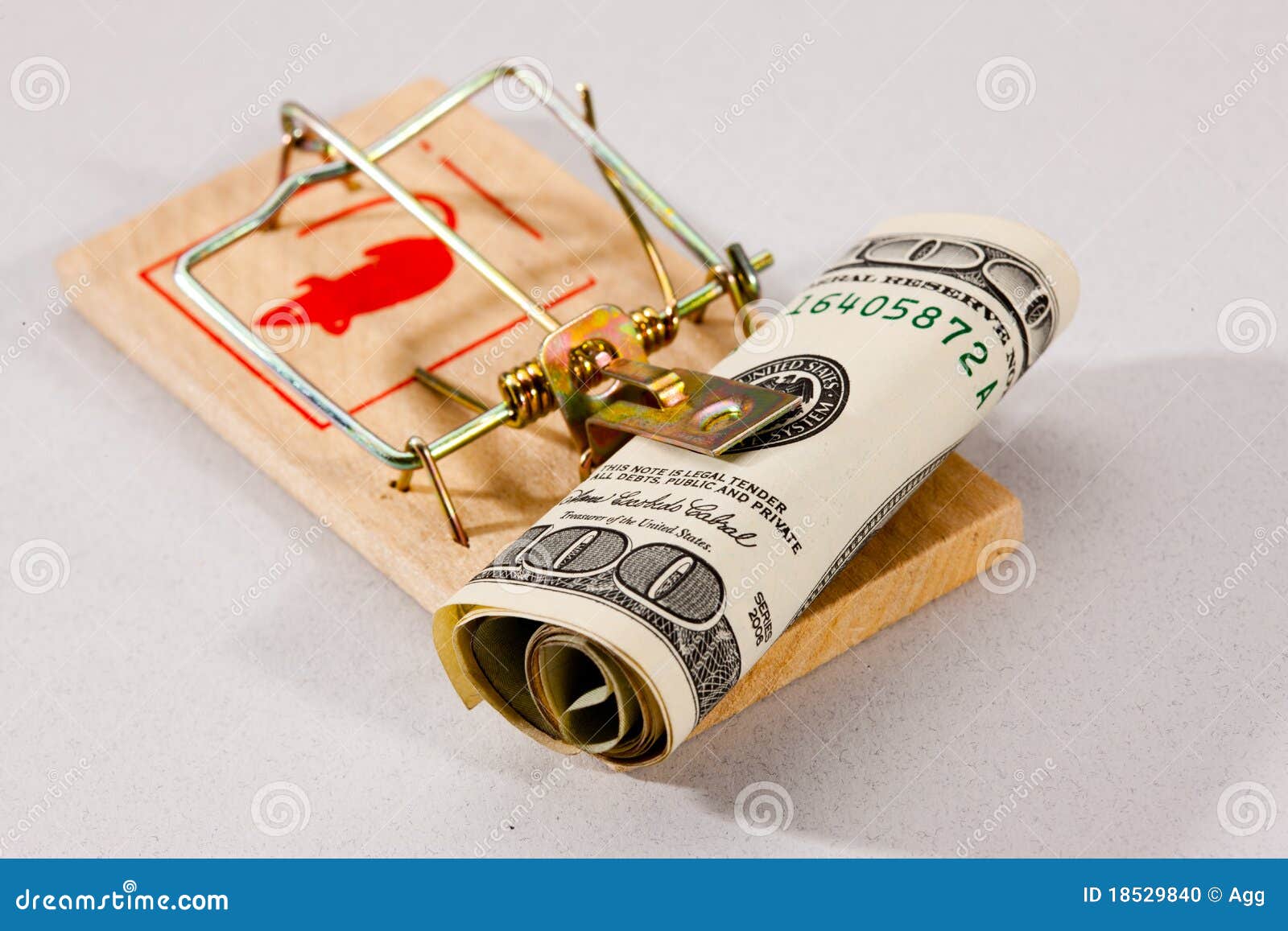 Money Trap Stock Photo Image 18529840