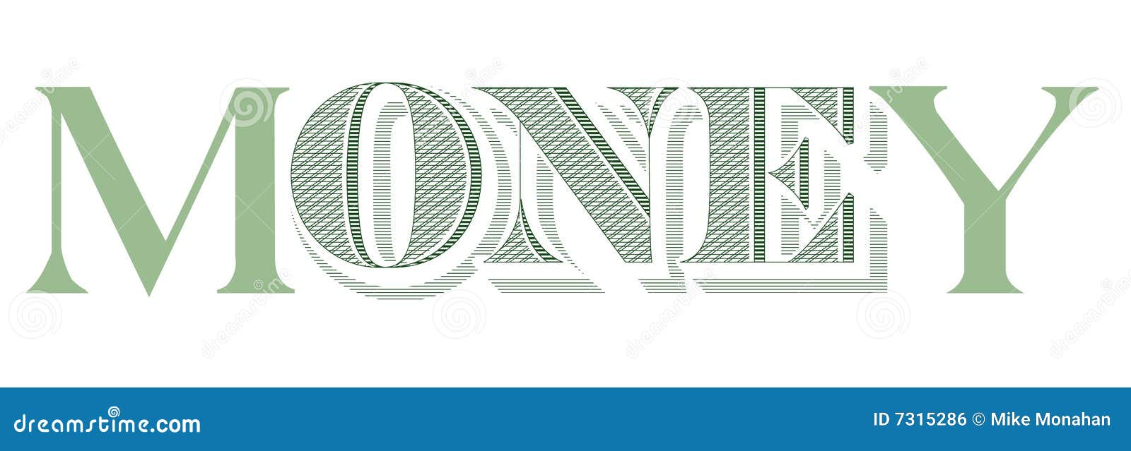 Money on white background stock vector. Illustration of font 7315286