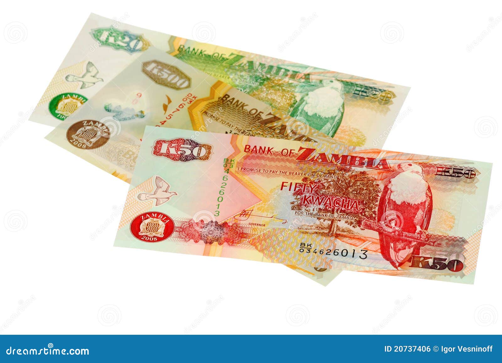 Money of Zambia stock photo. Image of exchange, kwacha 20737406