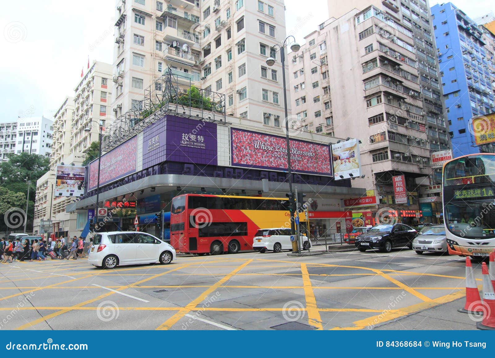 Mong Kok Street View in Hong Kong Editorial Stock Image - Image of